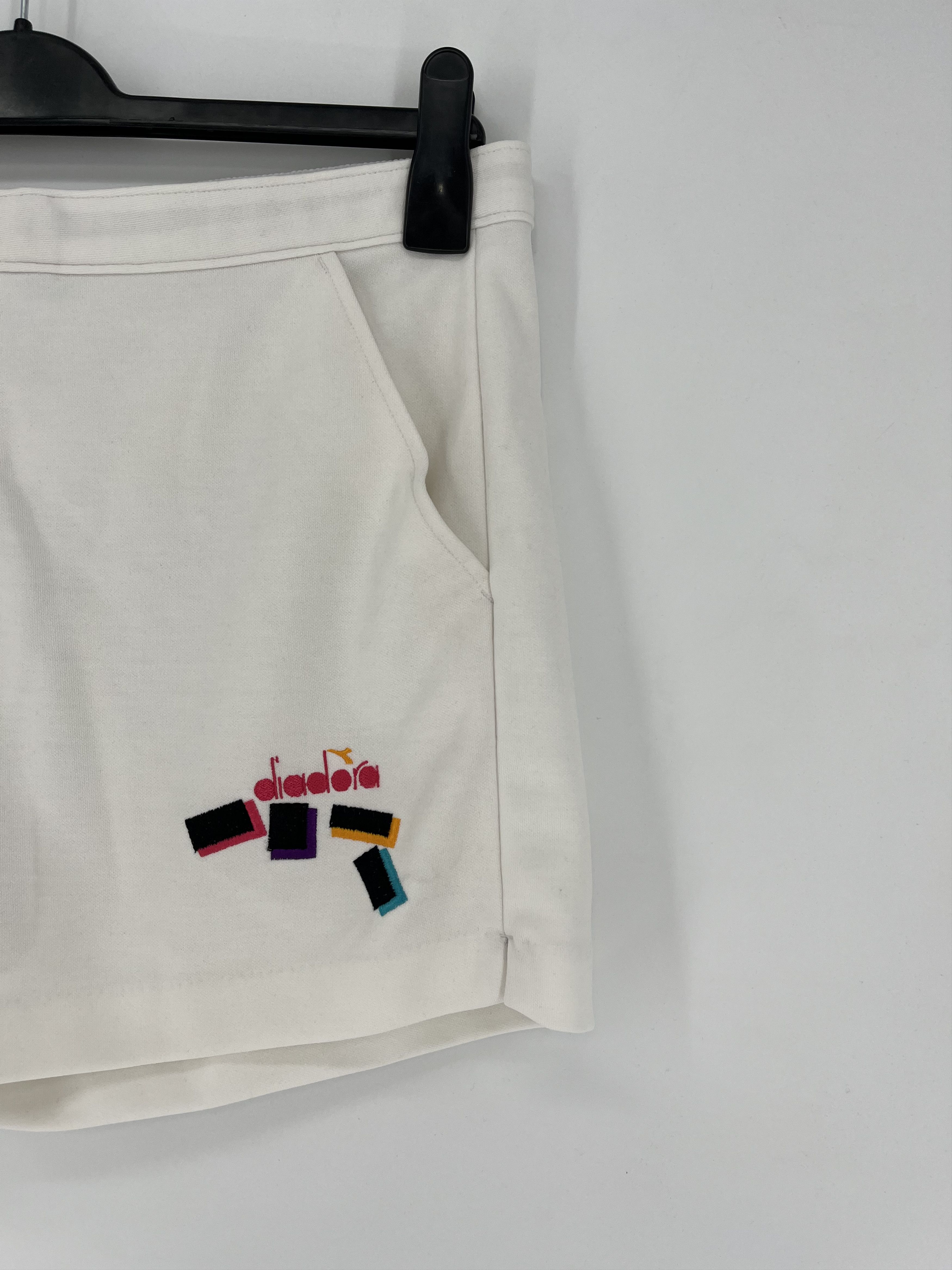 Diadora × Vintage Vintage 80s Diadora White Vintage Tennis Shorts RARE Luxury Size US 36 / EU 52 - 4 Thumbnail