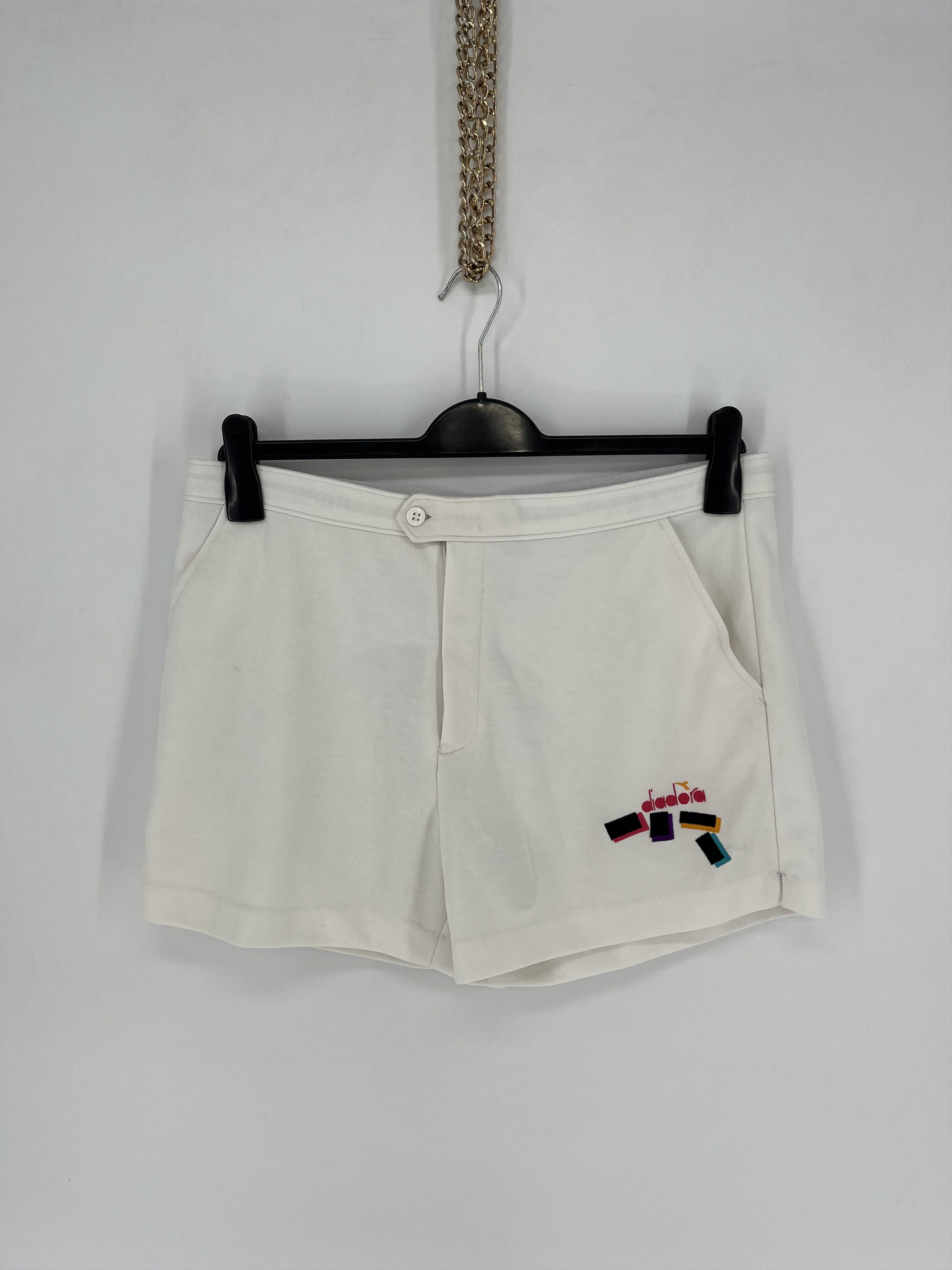 Diadora × Vintage Vintage 80s Diadora White Vintage Tennis Shorts RARE Luxury Size US 36 / EU 52 - 3 Thumbnail
