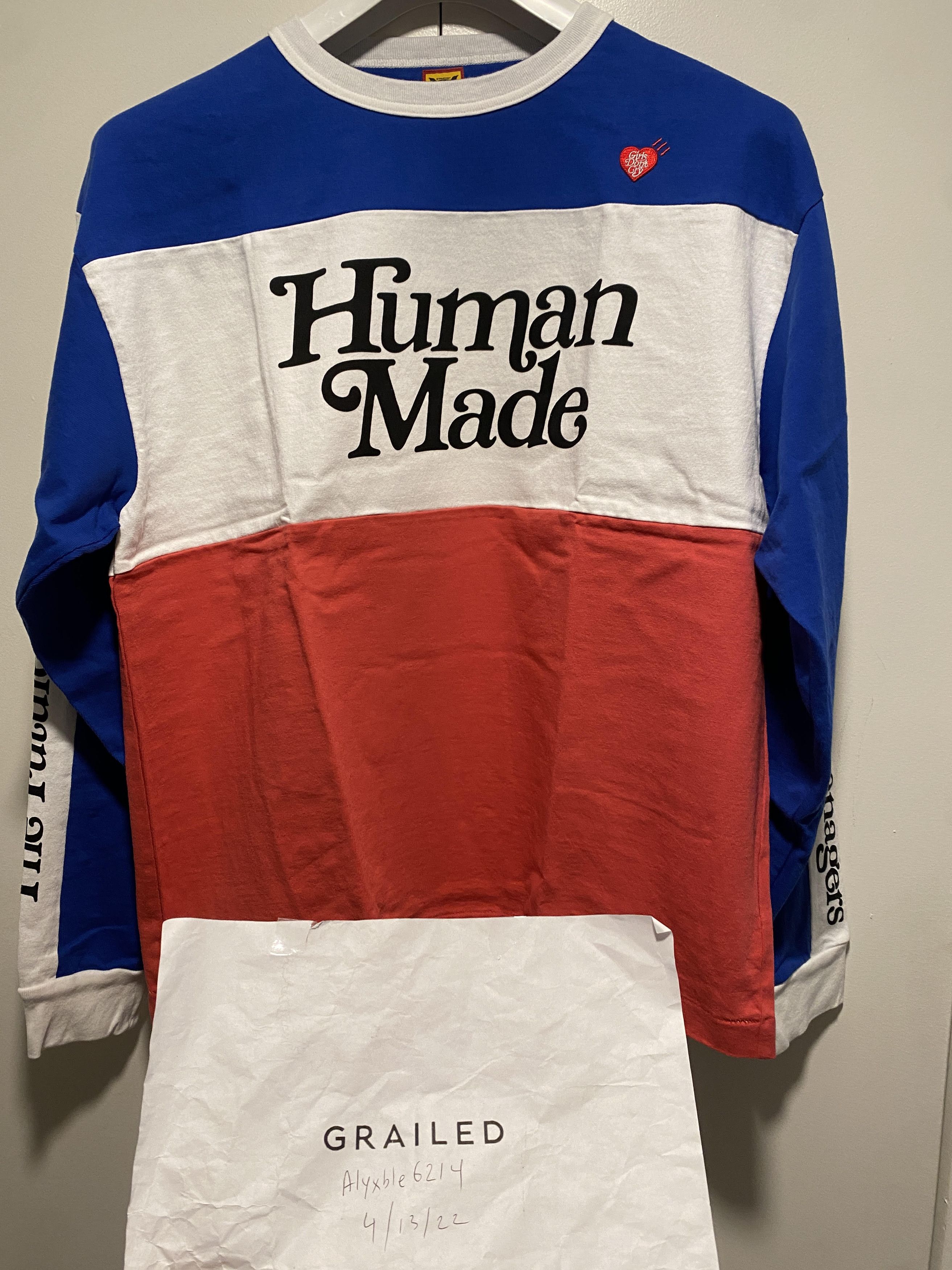 Human Made Human Made × Girls Dont Cry BMX SHIRT GDC blue jersey ...