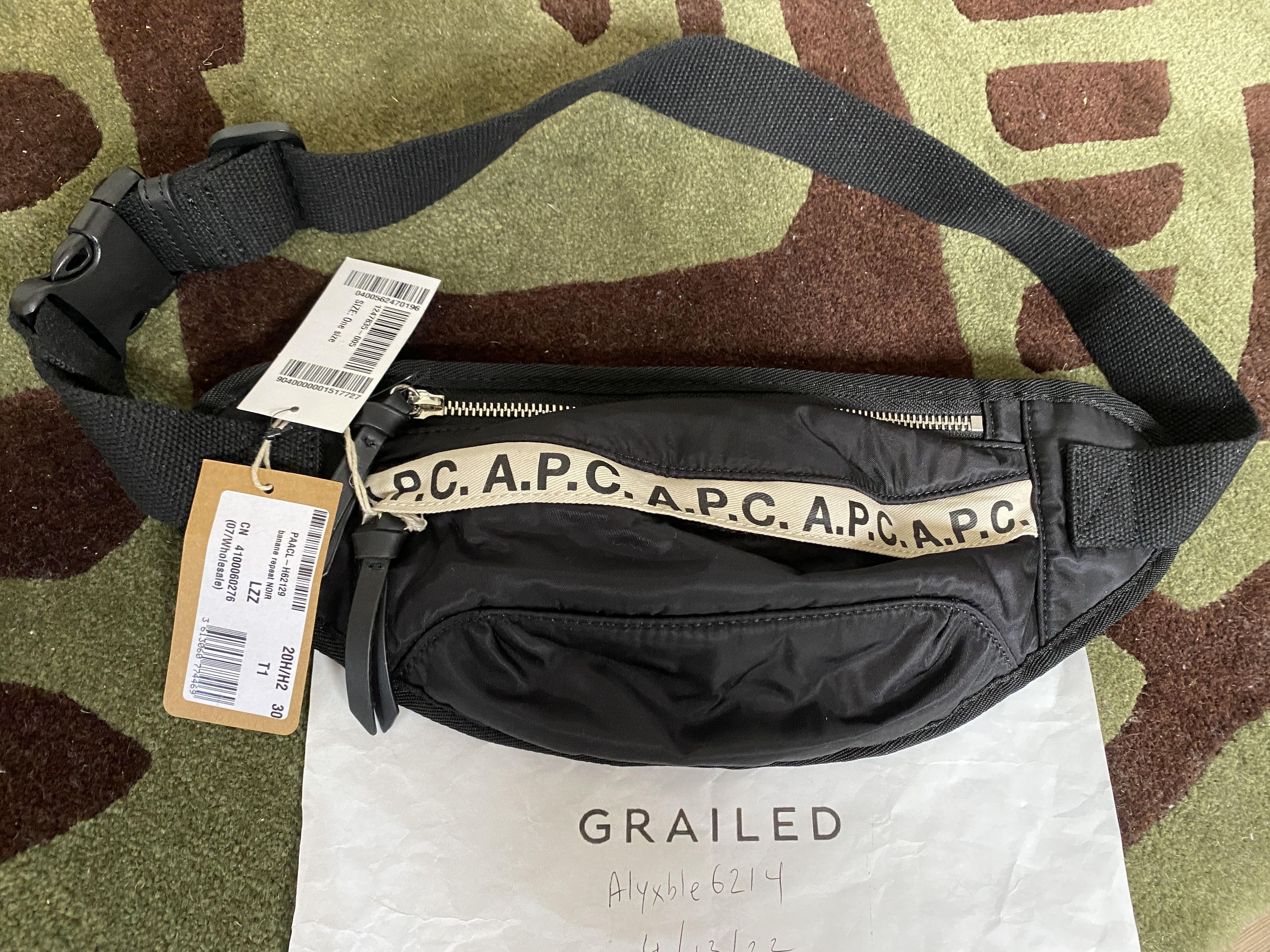 A.P.C. A.P.C. mini repeat waist bag fanny pack crossbody nylon bum Size ONE SIZE - 1 Thumbnail