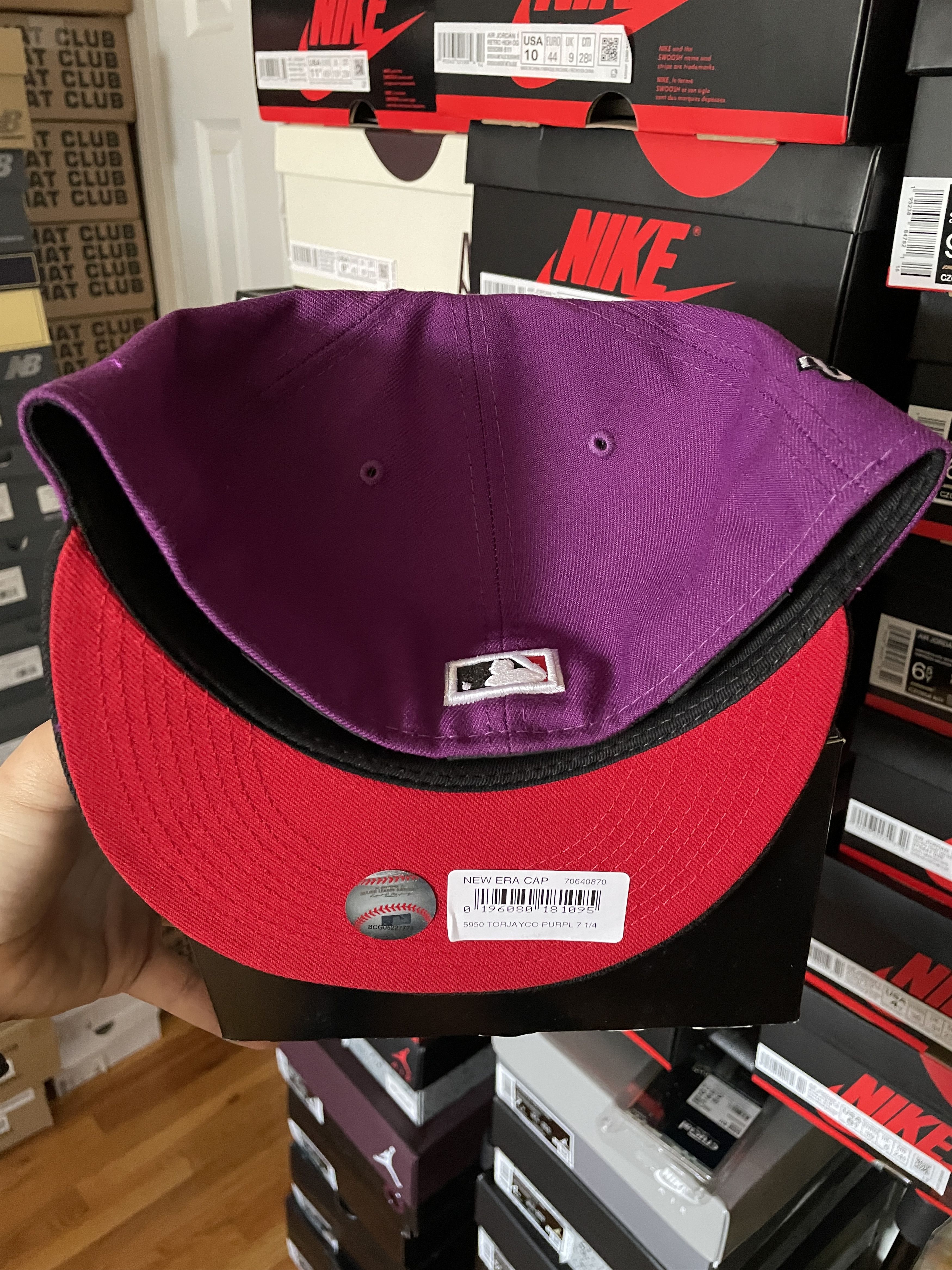 MLB × New Era NBA Crossover Toronto Blue Jays 7 1/4 Purple Black Red Cool Size ONE SIZE - 5 Thumbnail