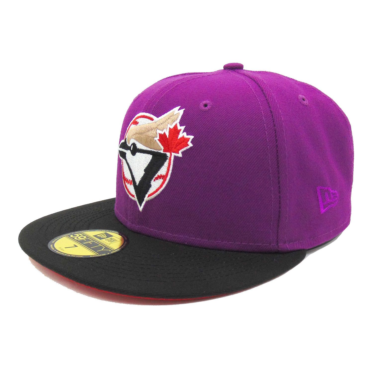 MLB × New Era NBA Crossover Toronto Blue Jays 7 1/4 Purple Black Red Cool Size ONE SIZE - 10 Thumbnail
