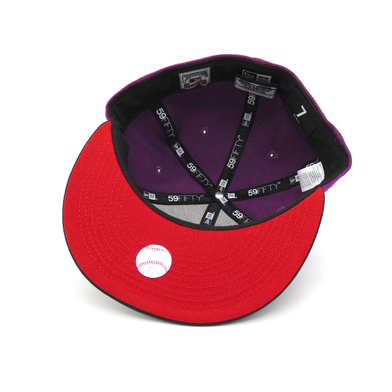MLB × New Era NBA Crossover Toronto Blue Jays 7 1/4 Purple Black Red Cool Size ONE SIZE - 12 Thumbnail