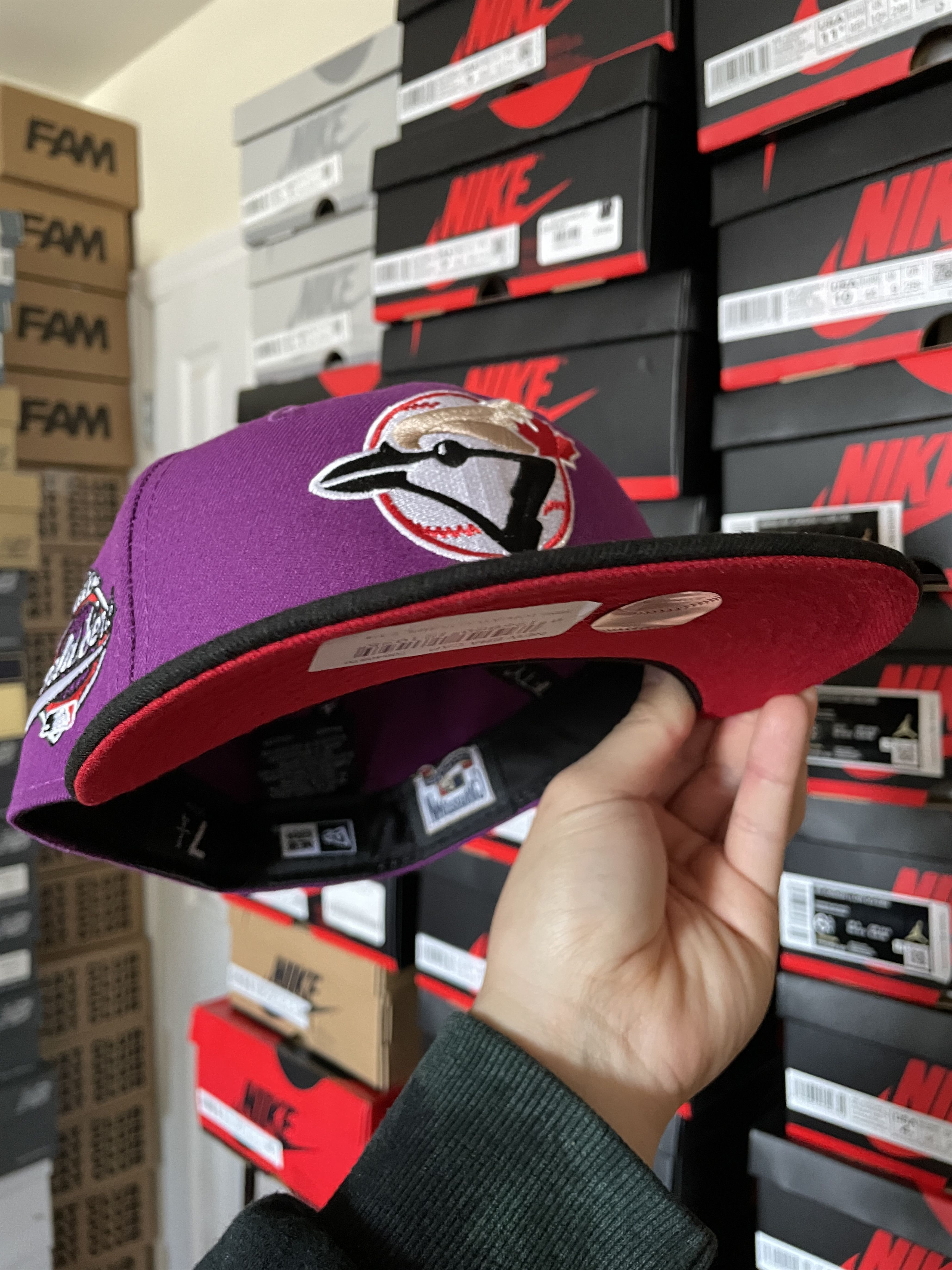 MLB × New Era NBA Crossover Toronto Blue Jays 7 1/4 Purple Black Red Cool Size ONE SIZE - 7 Thumbnail
