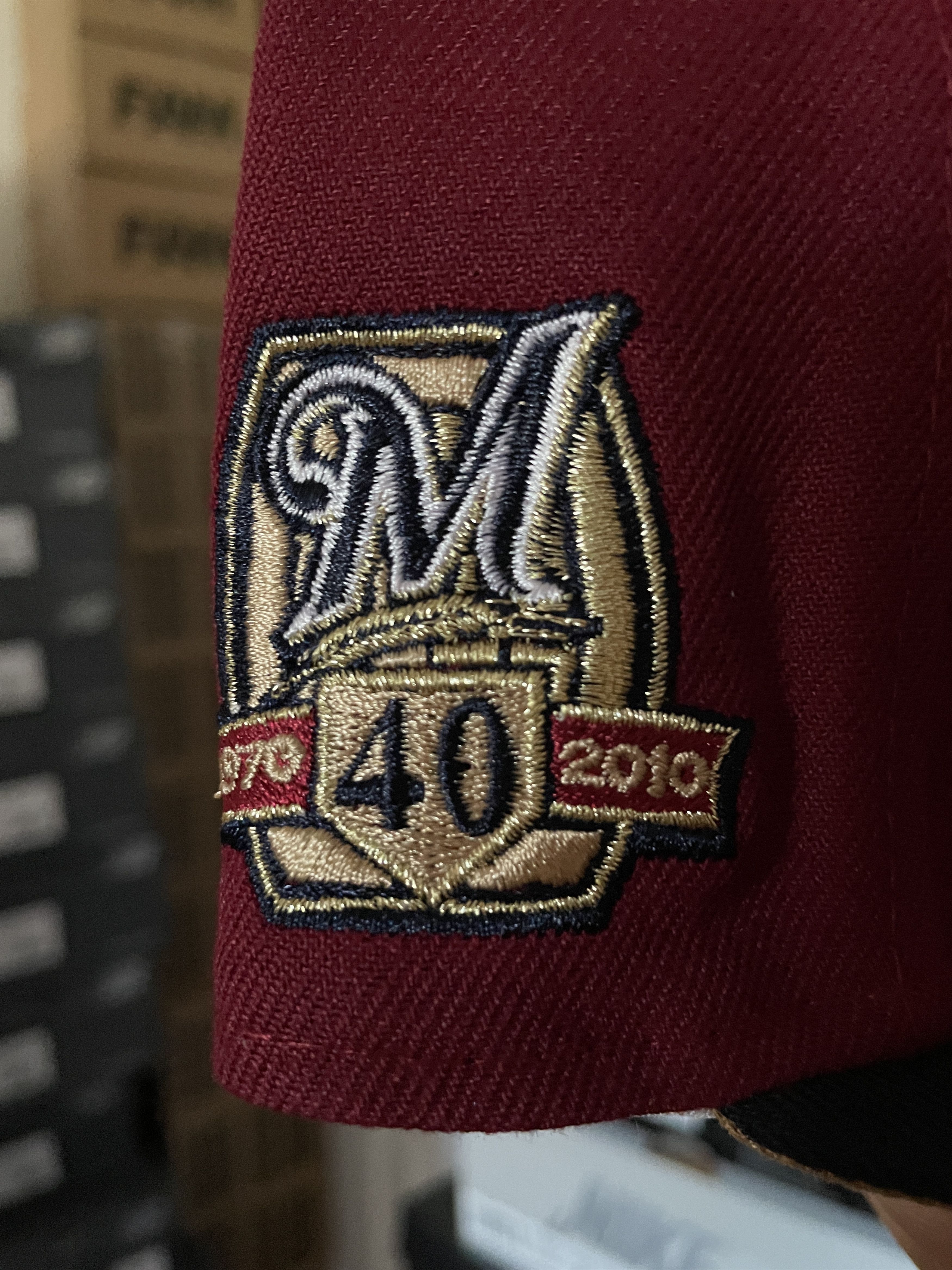 MLB × New Era 7 1/8 Red Two 2 Tone Milwaukee Brewers 40th Anniversary Size ONE SIZE - 4 Thumbnail