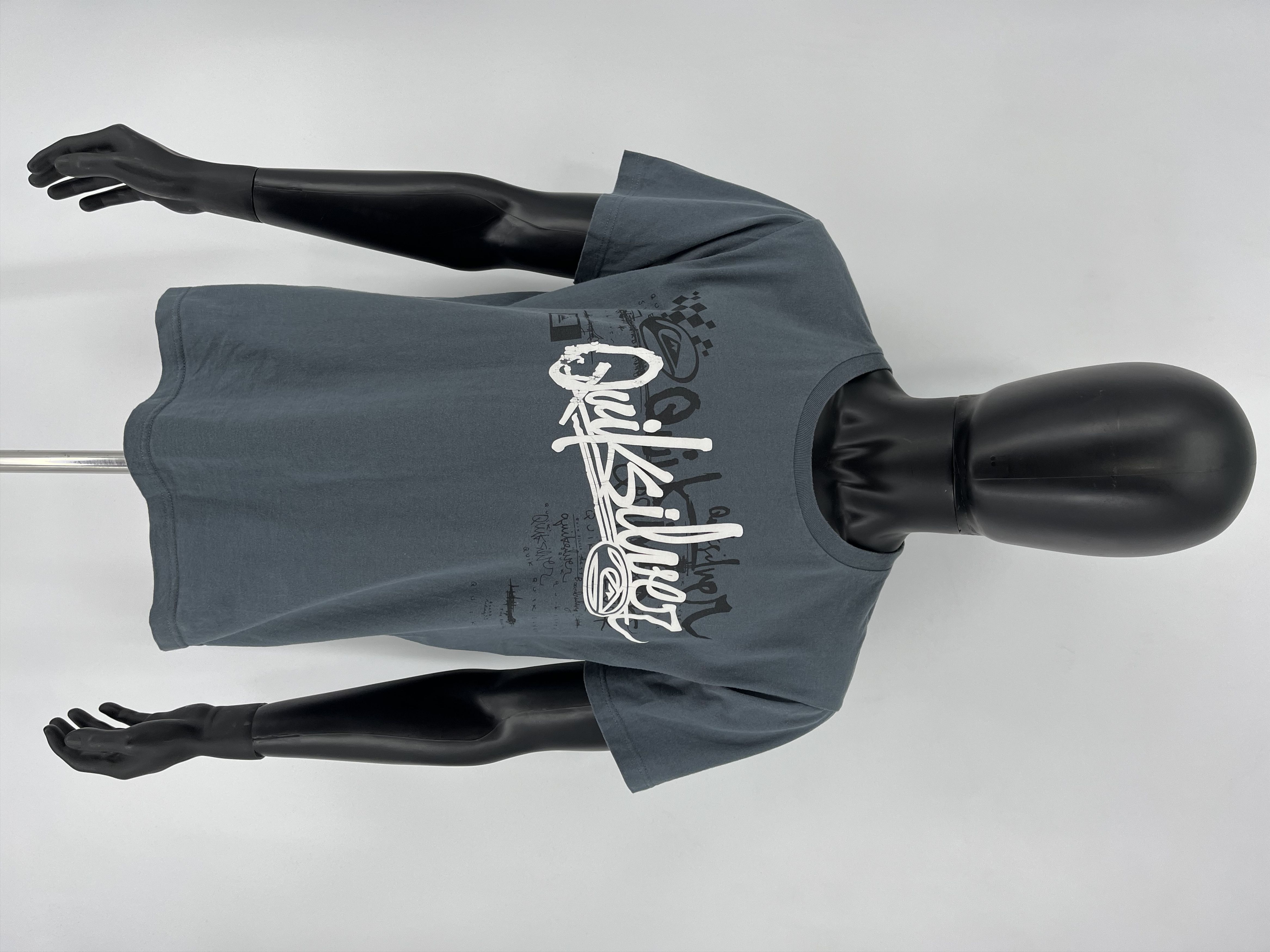 Quiksilver Vintage Quiksilver T-Shirt Medium Gray Surf Skateboard y2k Size US L / EU 52-54 / 3 - 2 Thumbnail