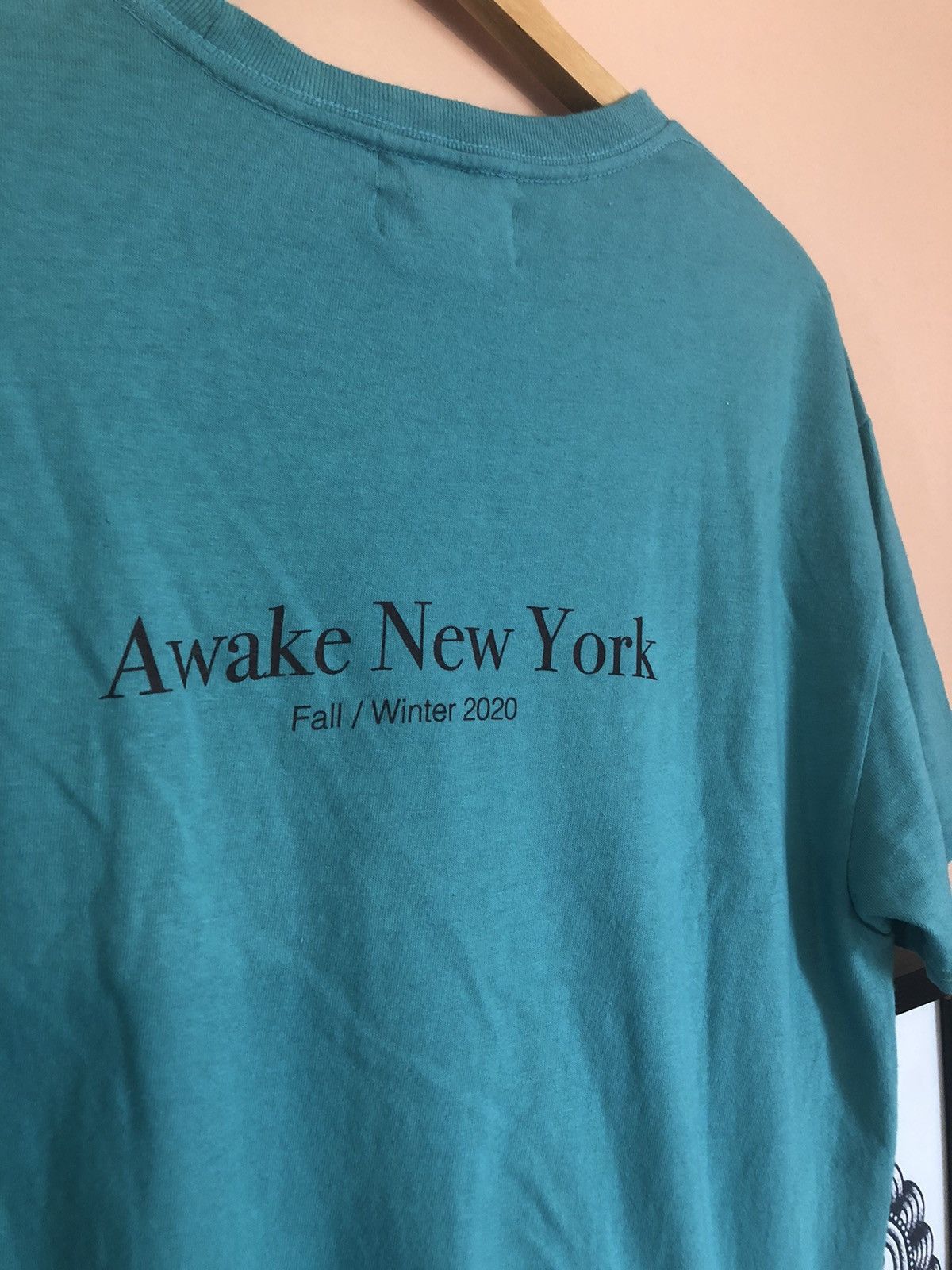 Awake NY Awake Ny FW20 New York logo T-shirt Teal Size US M / EU 48-50 / 2 - 4 Thumbnail