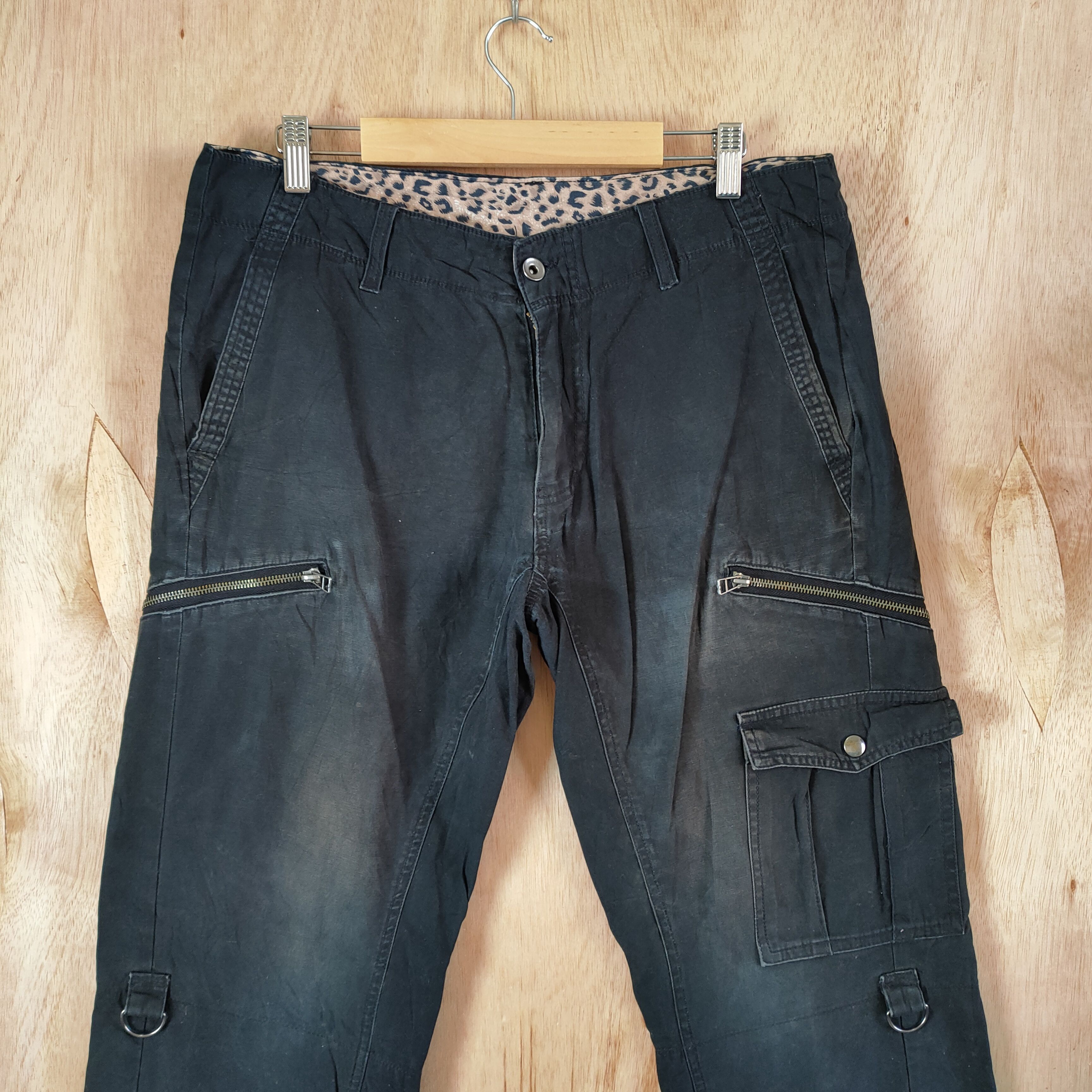 Japanese Brand JAPANESE BRAND FADED CARGO PANTS MULTIPOCKET TACTICAL Size US 34 / EU 50 - 4 Thumbnail