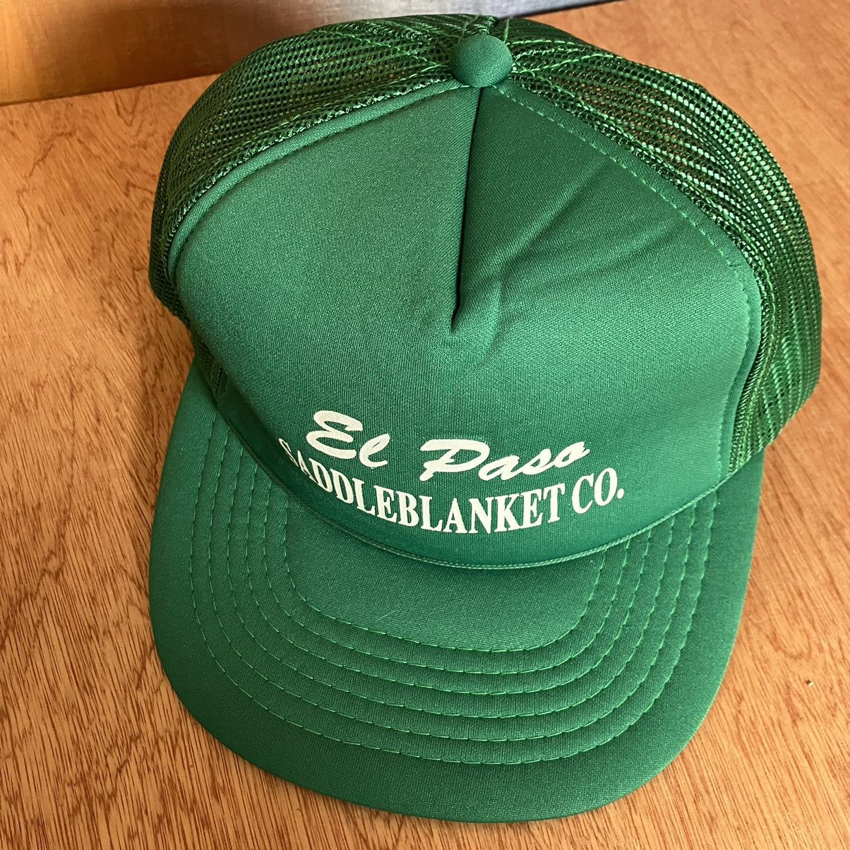 Vintage Vintage Green Trucker Hat El Paso Saddleblanket Co Texas Size ONE SIZE - 12 Thumbnail