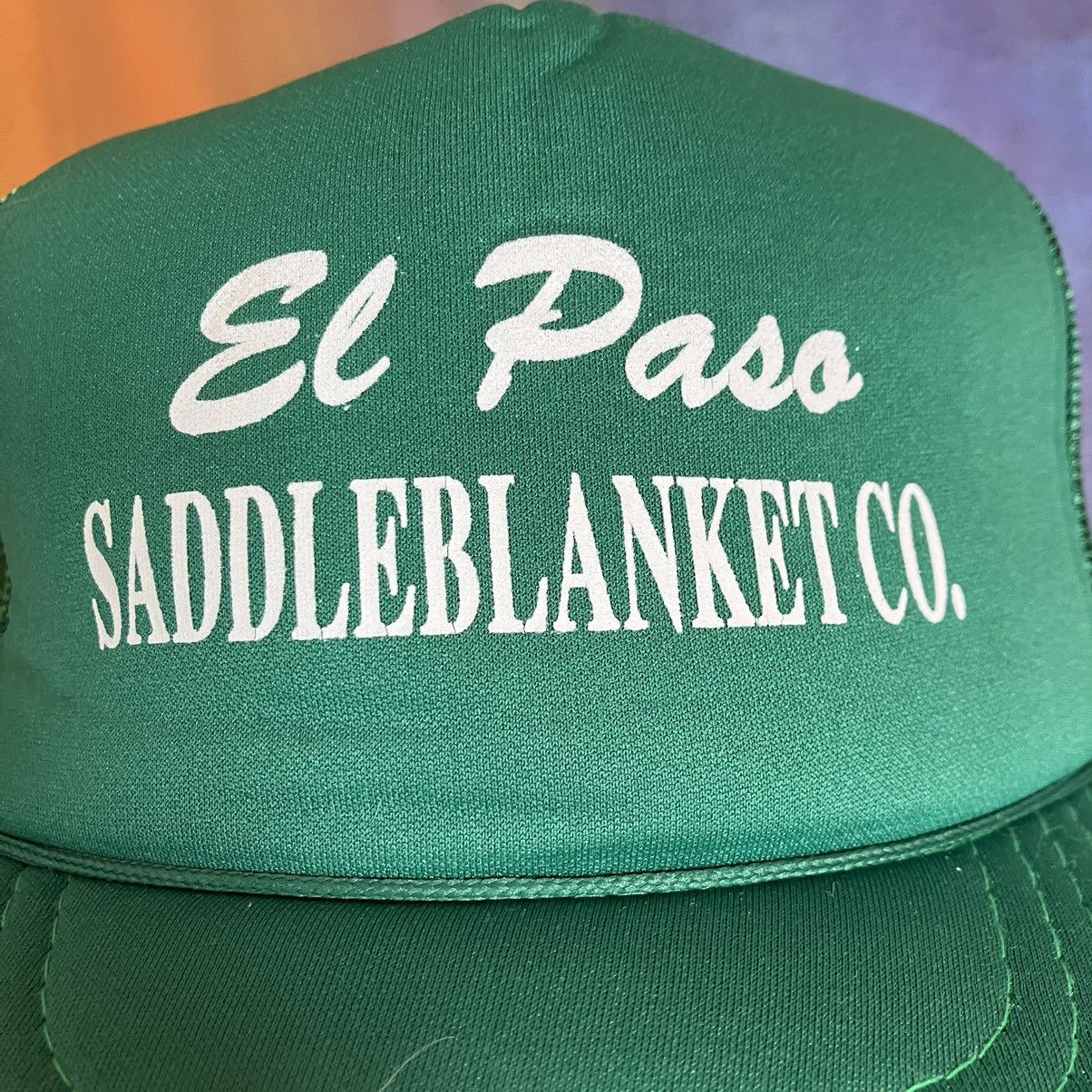 Vintage Vintage Green Trucker Hat El Paso Saddleblanket Co Texas Size ONE SIZE - 9 Thumbnail