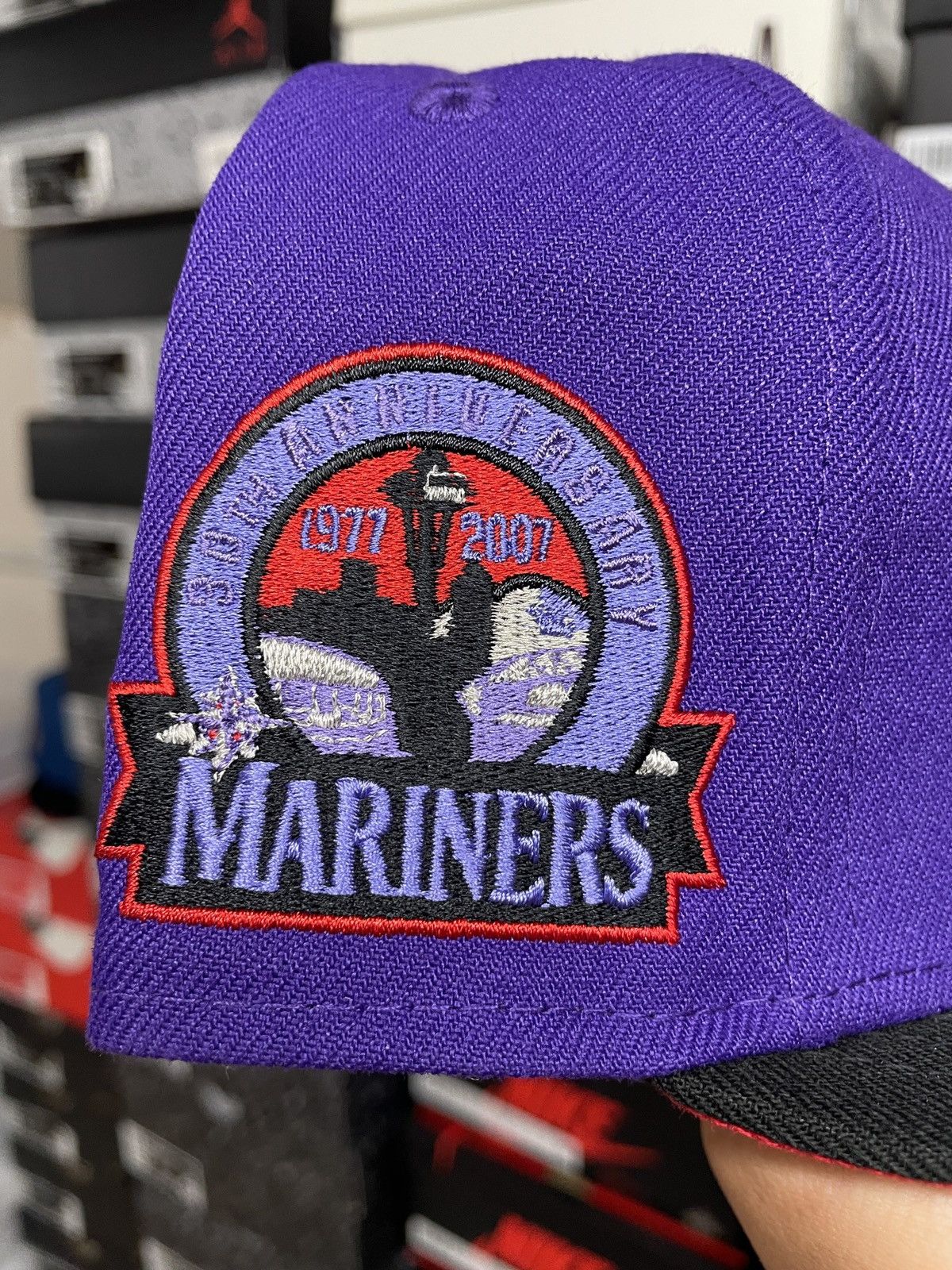MyFitteds × New Era 7 1/8 Hatclub T-Dot Seattle Mariners Purple Black Red 30th Size ONE SIZE - 4 Thumbnail