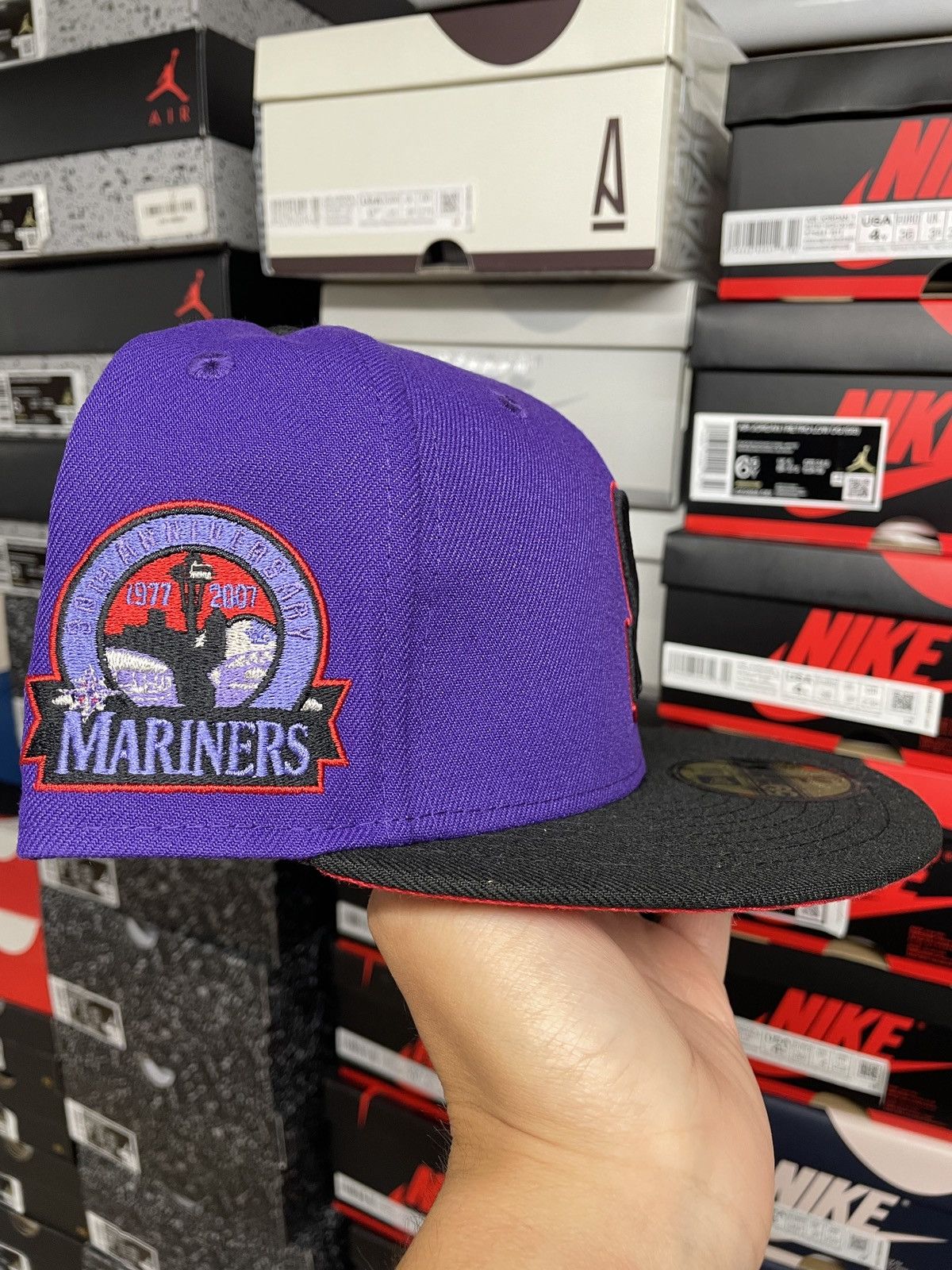 MyFitteds × New Era 7 1/8 Hatclub T-Dot Seattle Mariners Purple Black Red 30th Size ONE SIZE - 3 Thumbnail