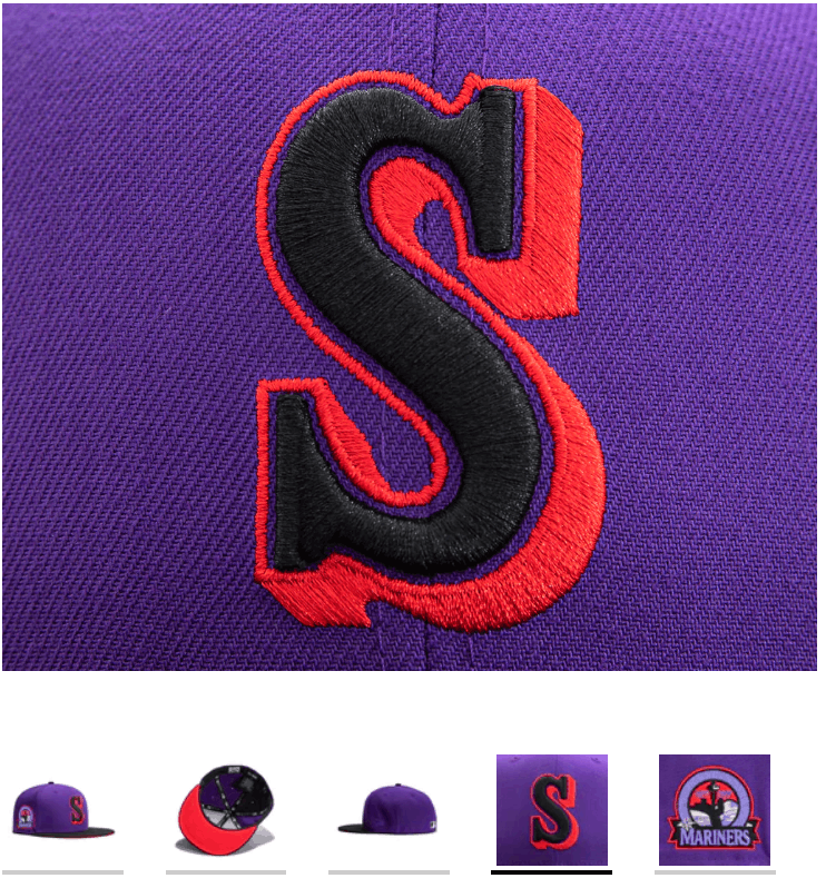 MyFitteds × New Era 7 1/8 Hatclub T-Dot Seattle Mariners Purple Black Red 30th Size ONE SIZE - 11 Thumbnail
