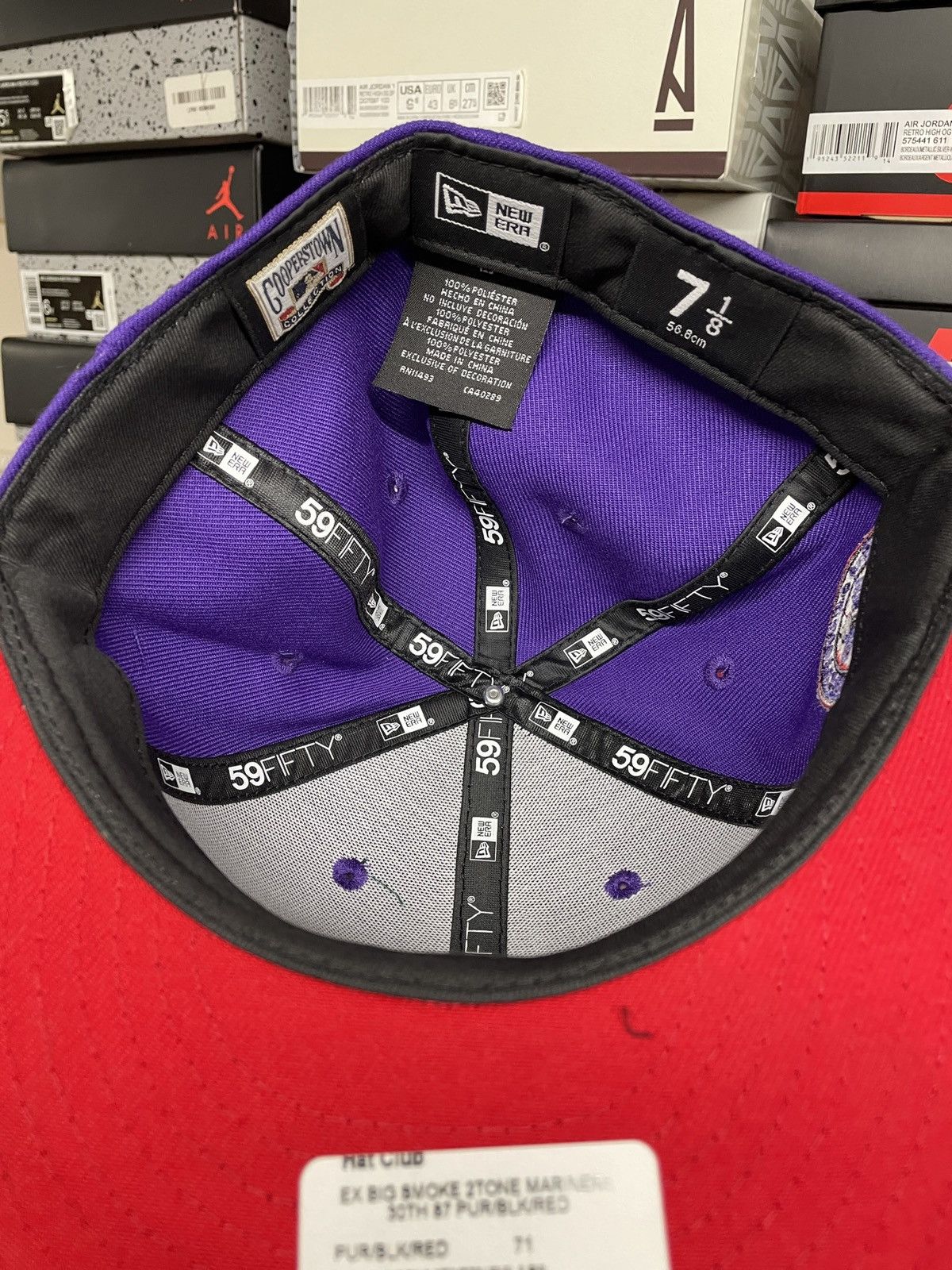 MyFitteds × New Era 7 1/8 Hatclub T-Dot Seattle Mariners Purple Black Red 30th Size ONE SIZE - 6 Thumbnail