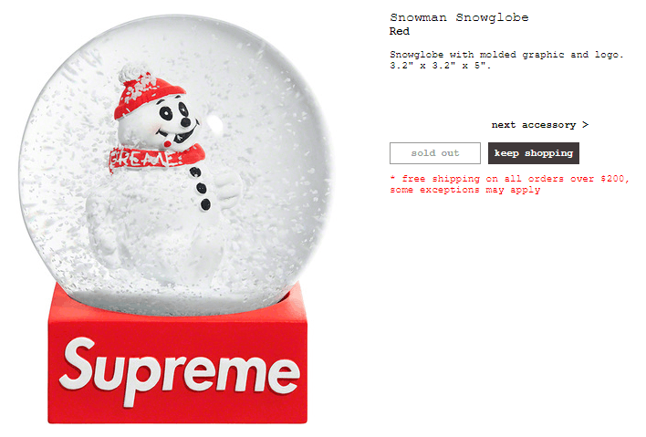 Supreme Supreme Snowman Snowglobe Cigarette NEW Red White FW21 Size ONE SIZE - 9 Thumbnail