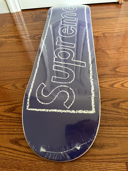 Supreme Supreme Kaws Chalk Logo Skateboard Deck Purple Violet