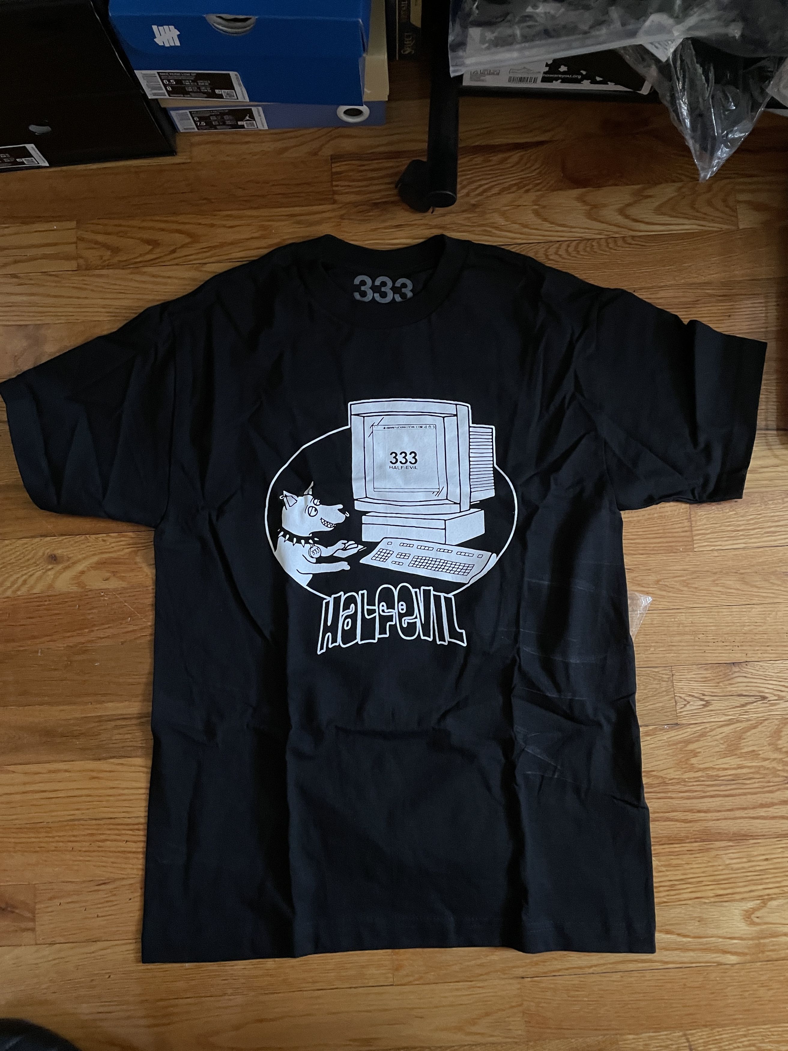 Half Evil I Went To Half Evil T-Shirt Black Medium M NEW Computer Dog Size US M / EU 48-50 / 2 - 1 Thumbnail