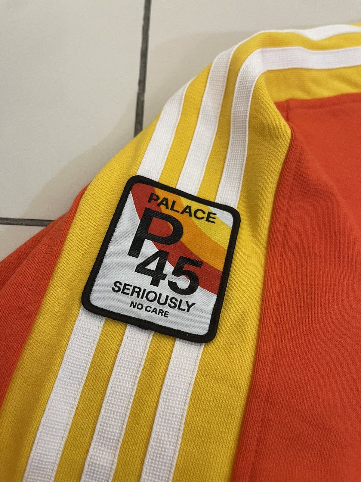 Adidas × Palace Palace X Adidas Sunpal Crewneck Bright Orange Size US L / EU 52-54 / 3 - 5 Thumbnail