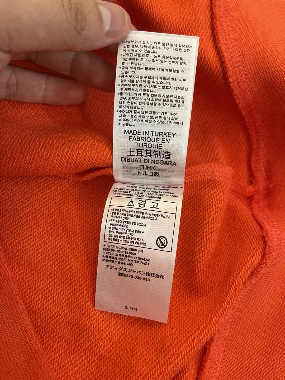 Adidas × Palace Palace X Adidas Sunpal Crewneck Bright Orange Size US L / EU 52-54 / 3 - 12 Thumbnail