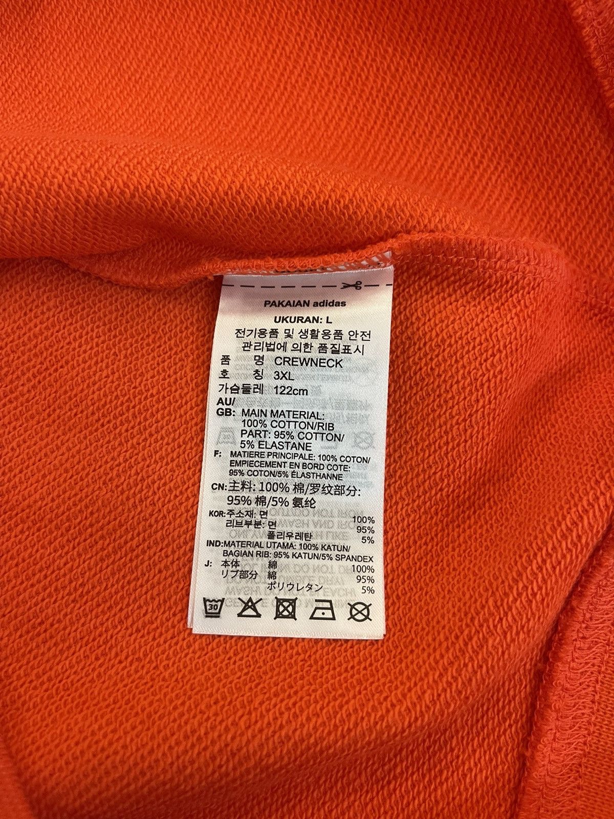 Adidas × Palace Palace X Adidas Sunpal Crewneck Bright Orange Size US L / EU 52-54 / 3 - 10 Thumbnail