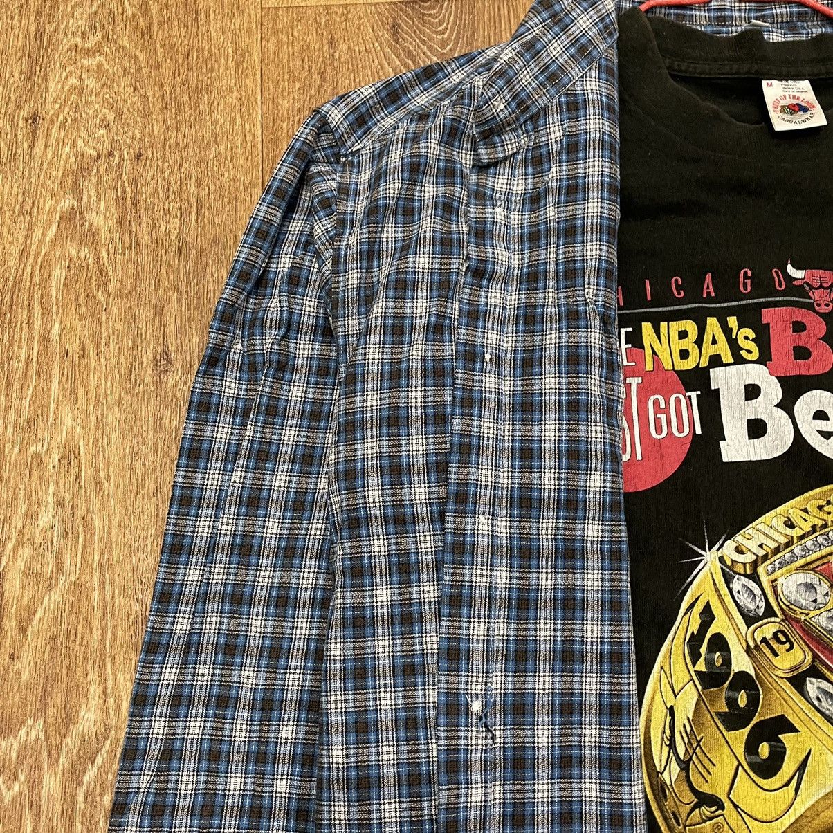 Flannel Vintage 90s Plaid Flannel Shirt Y2K Streetwear Checkered Size US XXL / EU 58 / 5 - 3 Thumbnail