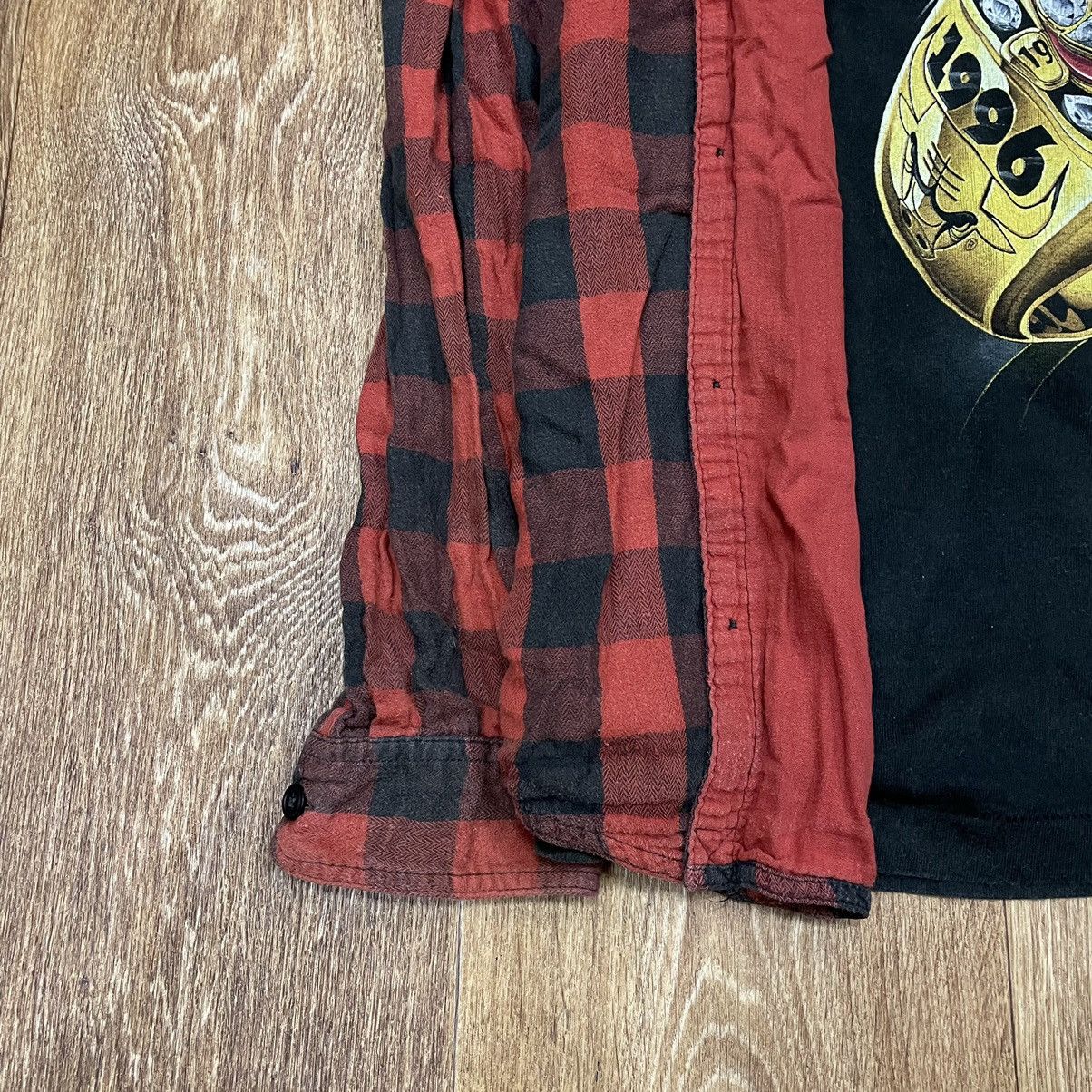 Vintage Vintage 90s Red Plaid Shirt Grunge Streetwear Skater Slim XL Size US XL / EU 56 / 4 - 3 Thumbnail