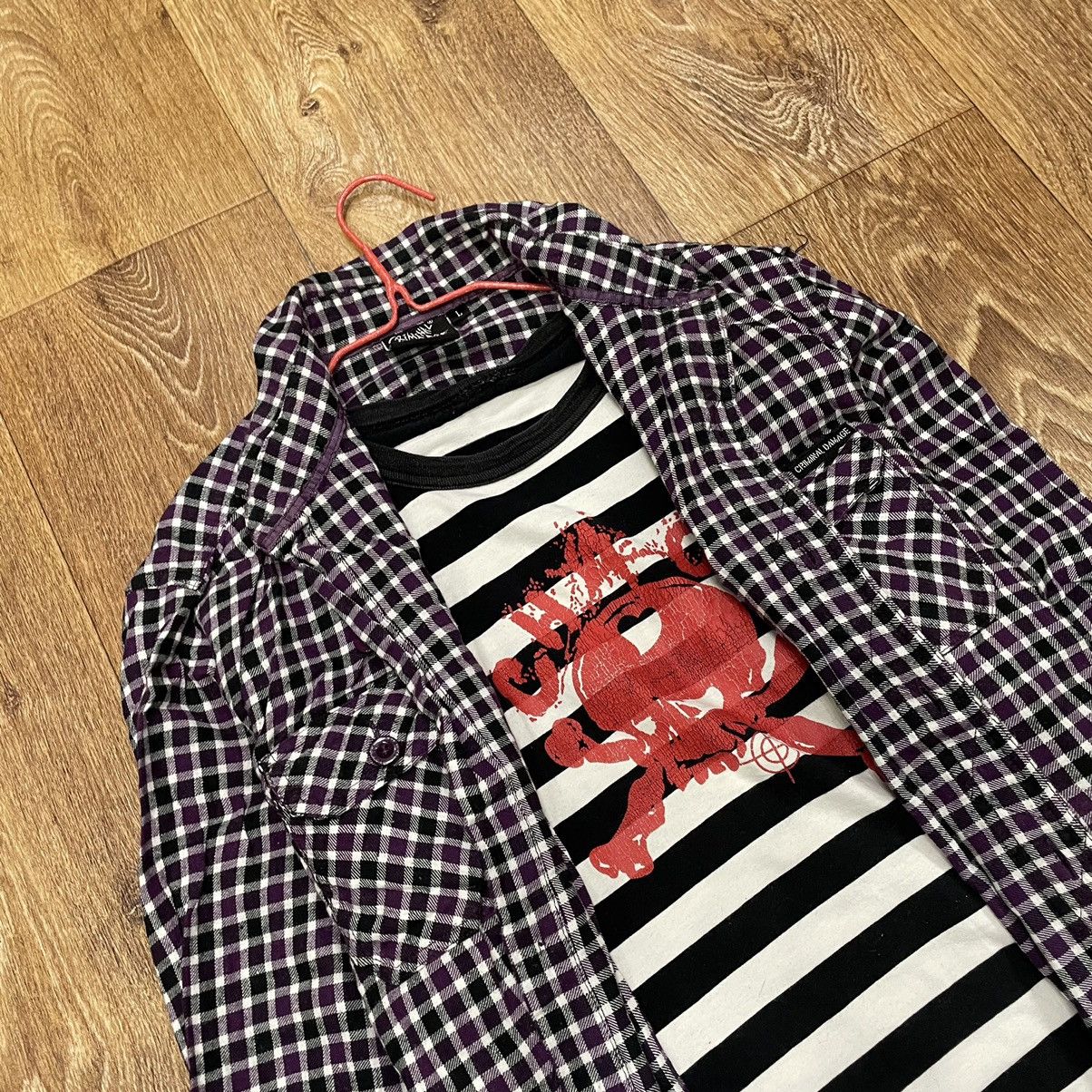 Flannel Vintage Shirt Flannel Checkered Travis Style L Size US L / EU 52-54 / 3 - 5 Thumbnail