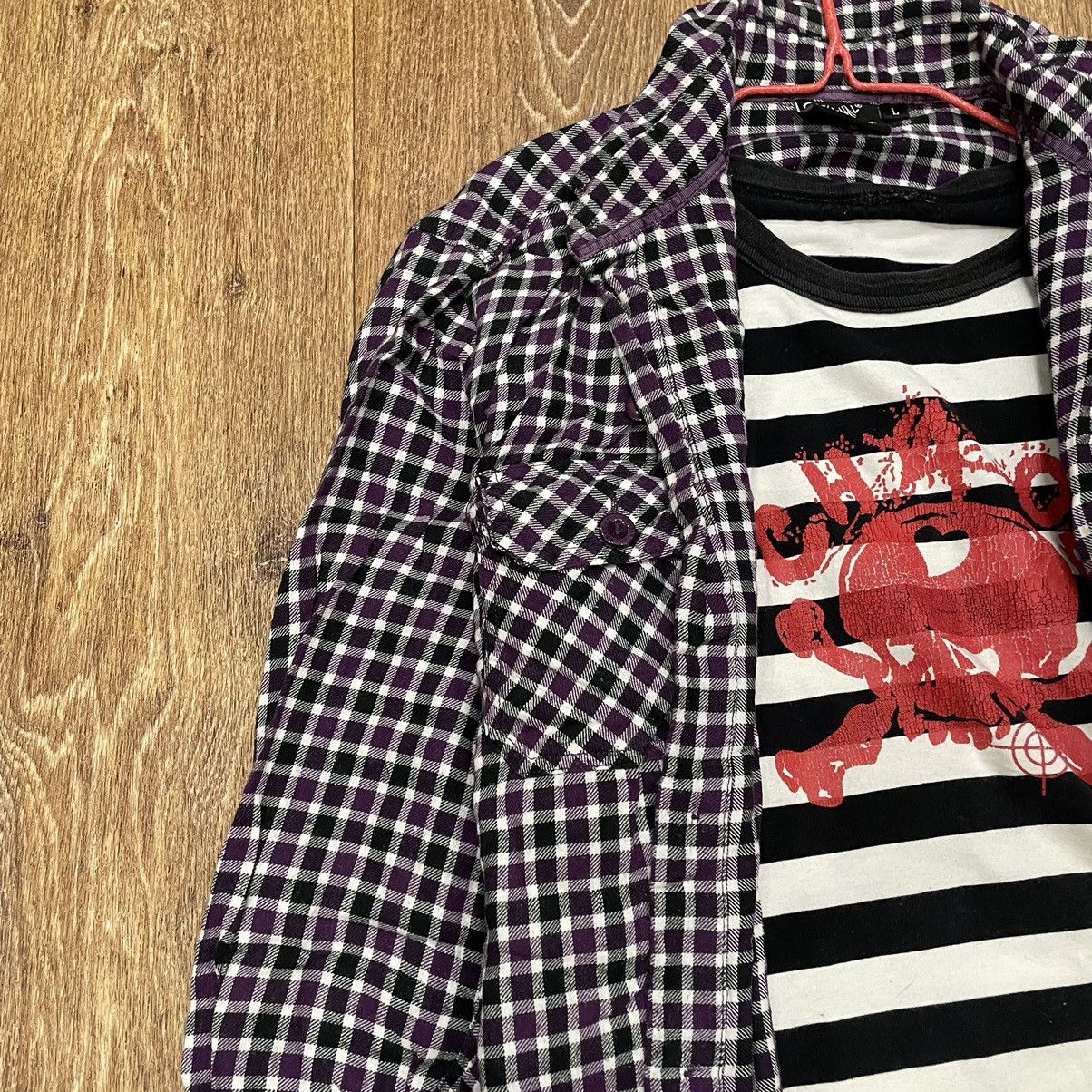Flannel Vintage Shirt Flannel Checkered Travis Style L Size US L / EU 52-54 / 3 - 4 Thumbnail