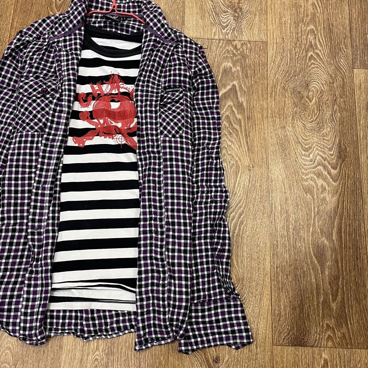 Flannel Vintage Shirt Flannel Checkered Travis Style L Size US L / EU 52-54 / 3 - 3 Thumbnail