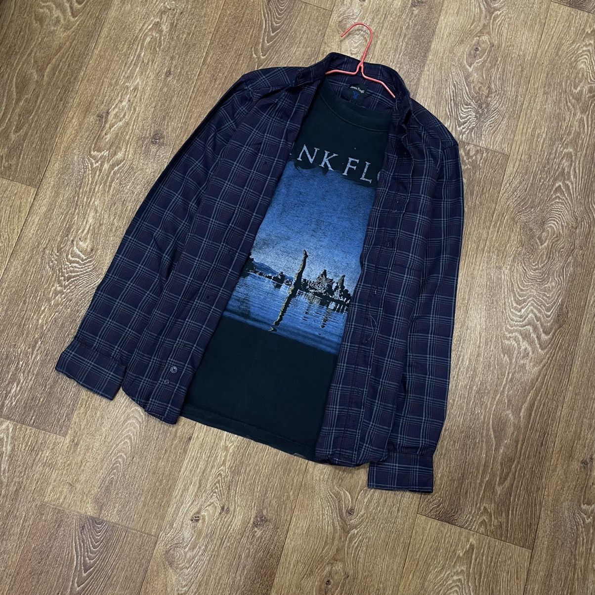 Vintage Vintage Y2K Navy Plaid Shirt Graphic Streetwear Indie Boxy S Size US S / EU 44-46 / 1 - 2 Thumbnail