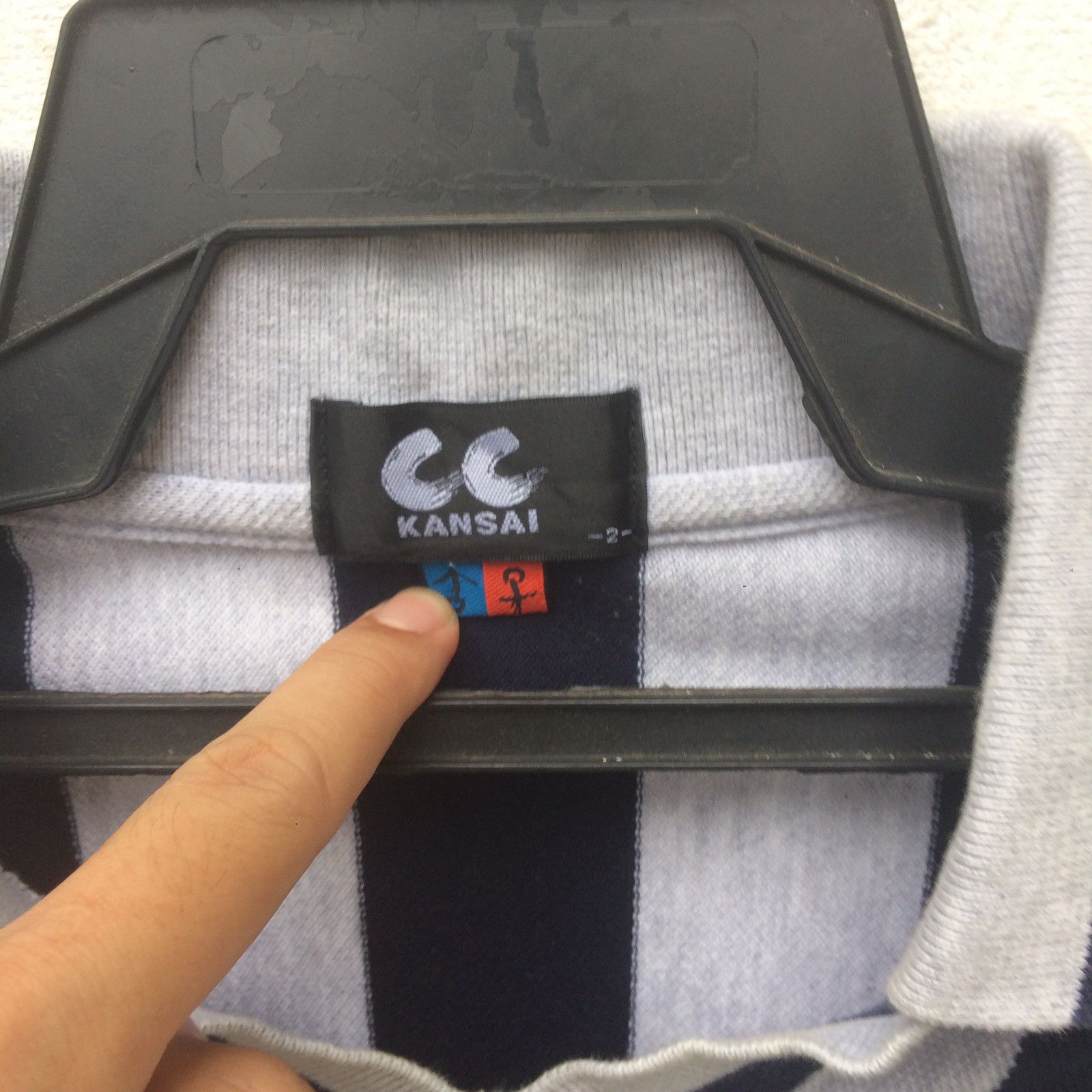 Japanese Brand Vintage cc Kansai Spell Out Polo | S Size US S / EU 44-46 / 1 - 3 Thumbnail