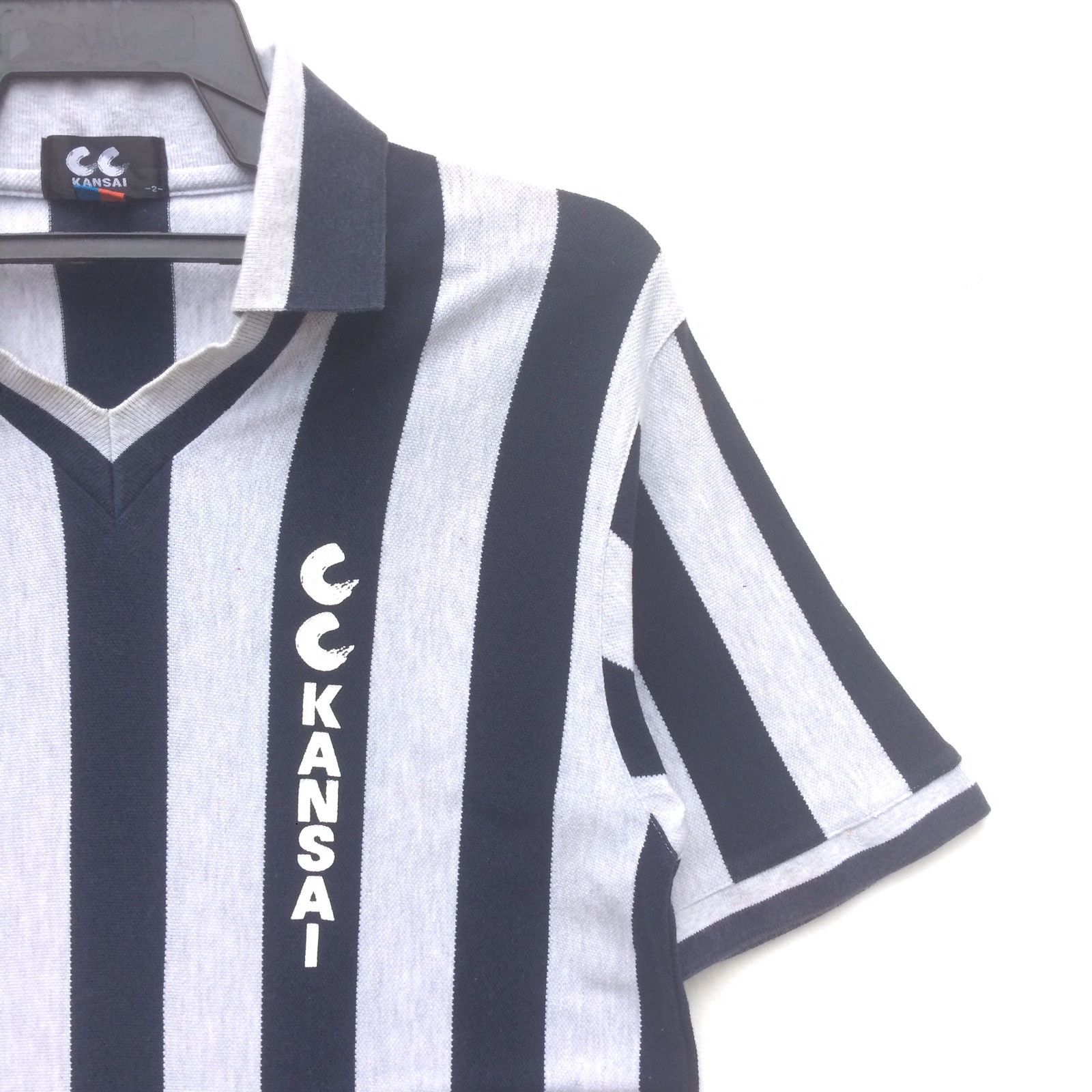 Japanese Brand Vintage cc Kansai Spell Out Polo | S Size US S / EU 44-46 / 1 - 2 Thumbnail