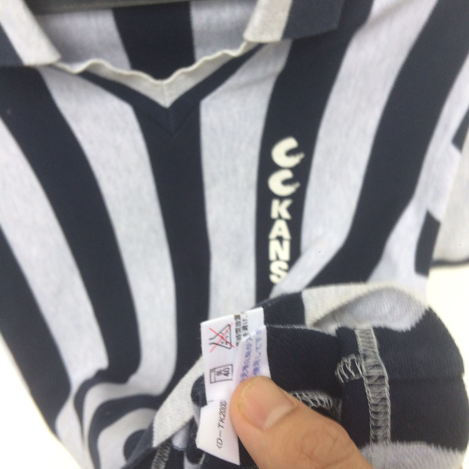 Japanese Brand Vintage cc Kansai Spell Out Polo | S Size US S / EU 44-46 / 1 - 4 Thumbnail