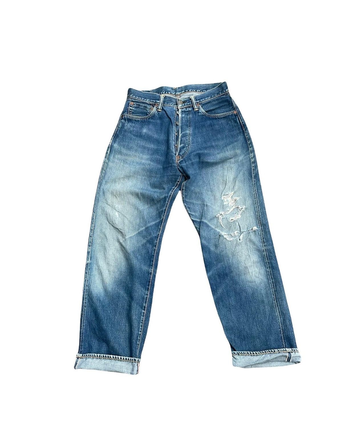 Evisu Evisu Vintage Selvedge Distressed Denim Size US 30 / EU 46 - 1 Thumbnail