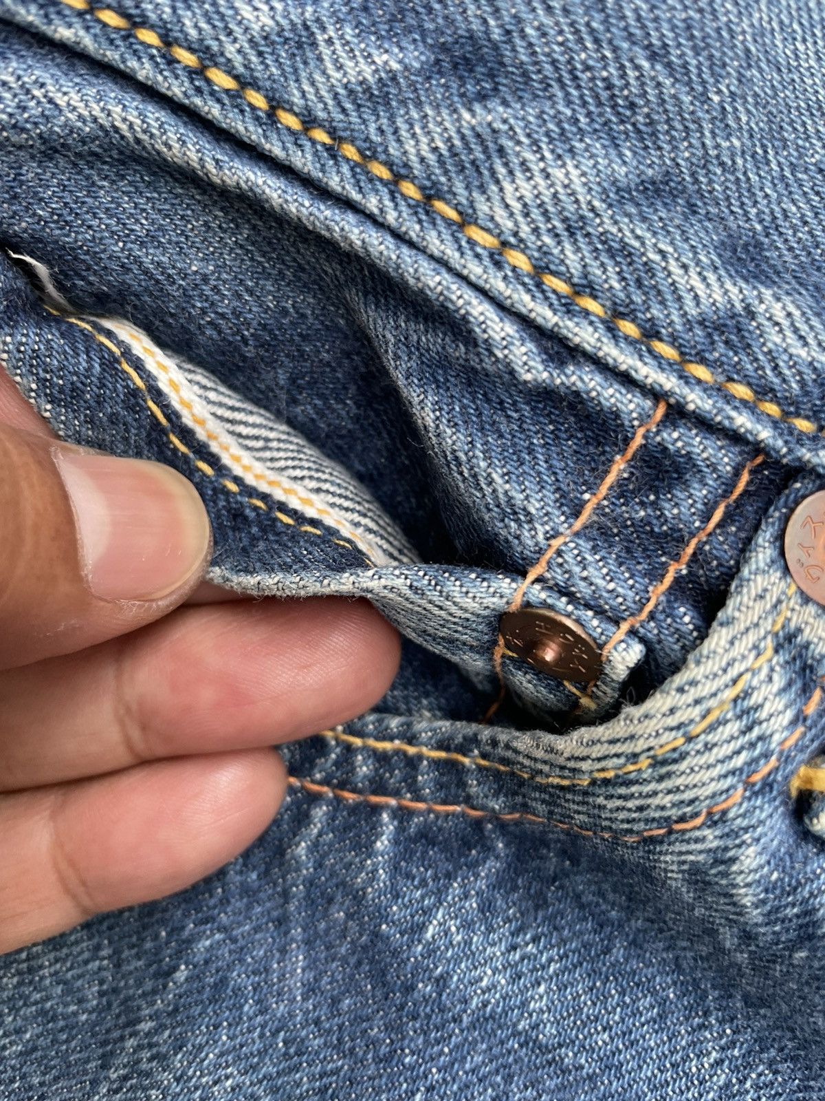 Evisu Evisu Vintage Selvedge Distressed Denim Size US 30 / EU 46 - 18 Thumbnail
