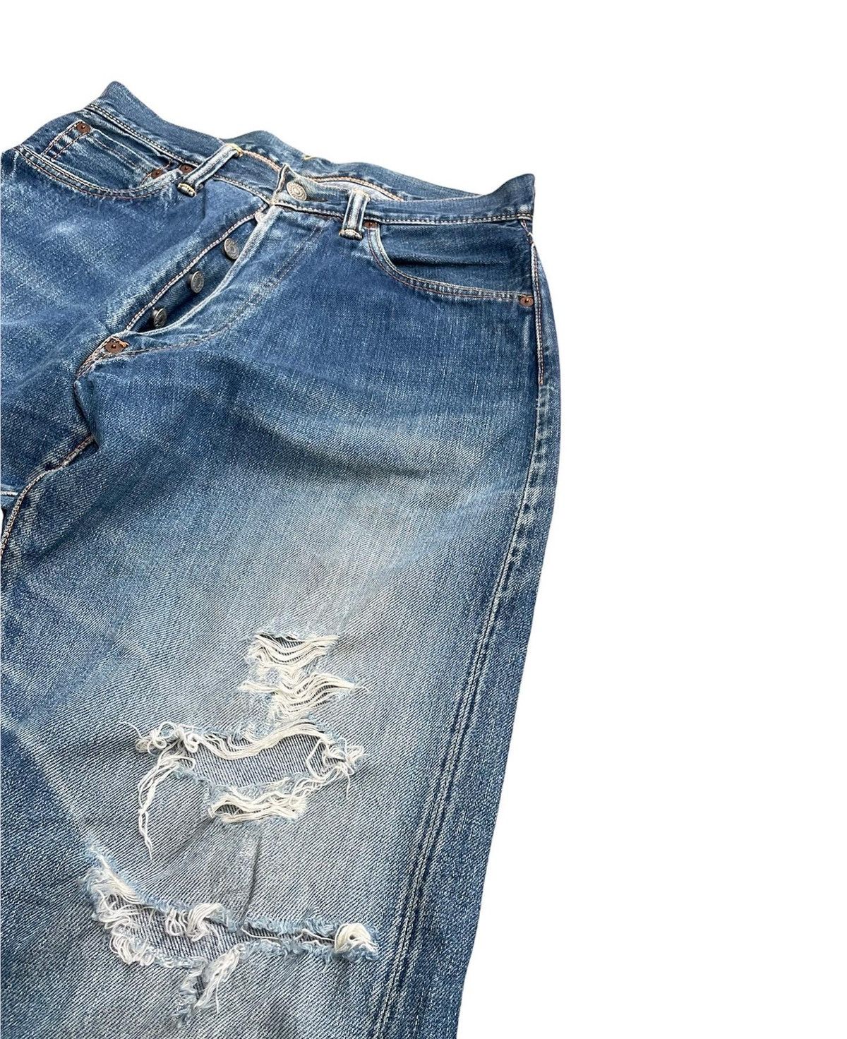 Evisu Evisu Vintage Selvedge Distressed Denim Size US 30 / EU 46 - 3 Thumbnail