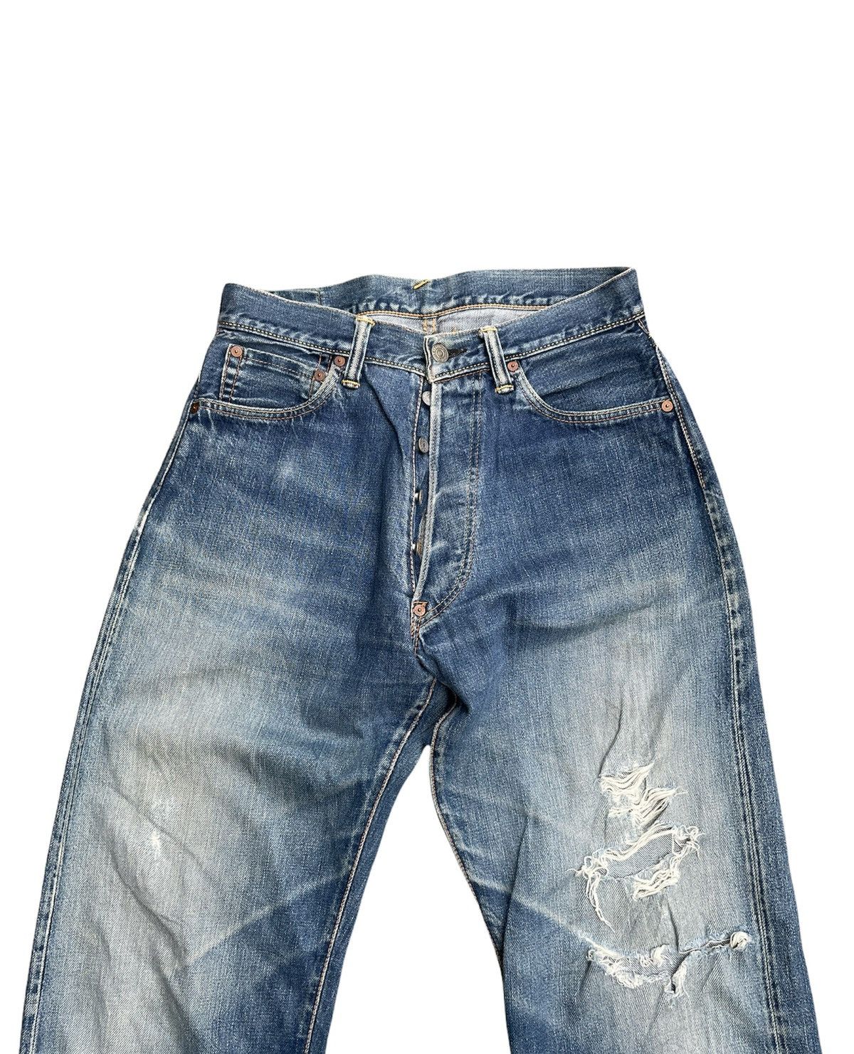Evisu Evisu Vintage Selvedge Distressed Denim Size US 30 / EU 46 - 11 Thumbnail