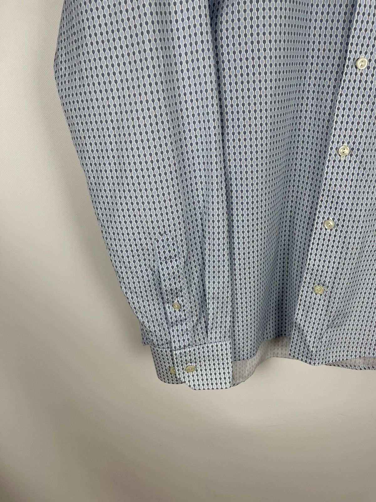 Eton Eton Poplin “Tennis racket” pattern slim fit shirt RRP $200 Size US XL / EU 56 / 4 - 4 Thumbnail