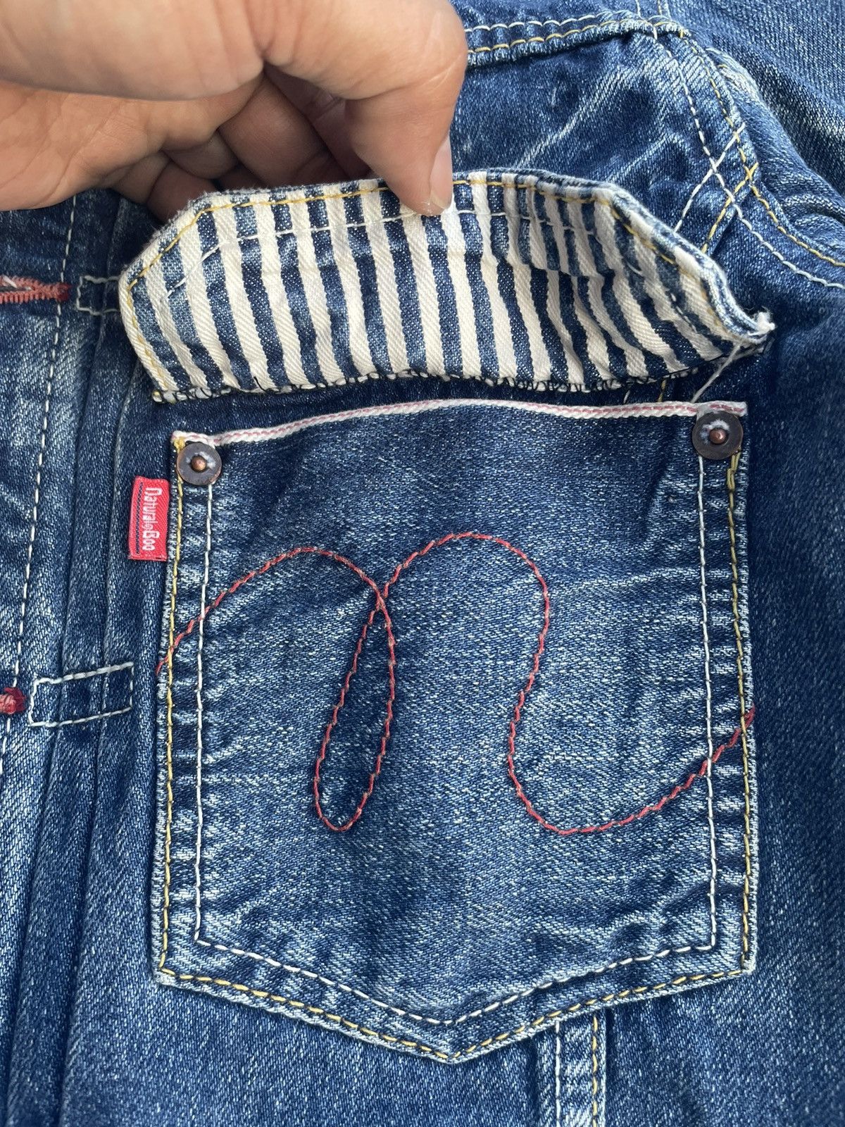 Japanese Brand Natural Boo Selvedge Denim Jacket Size US S / EU 44-46 / 1 - 20 Thumbnail