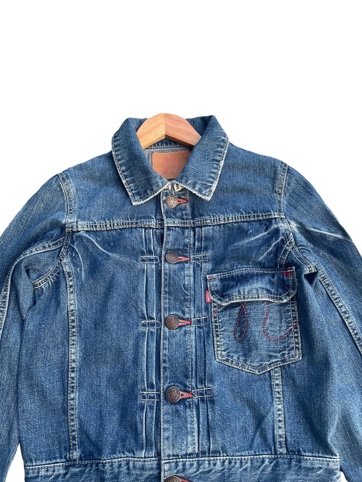 Japanese Brand Natural Boo Selvedge Denim Jacket Size US S / EU 44-46 / 1 - 5 Thumbnail
