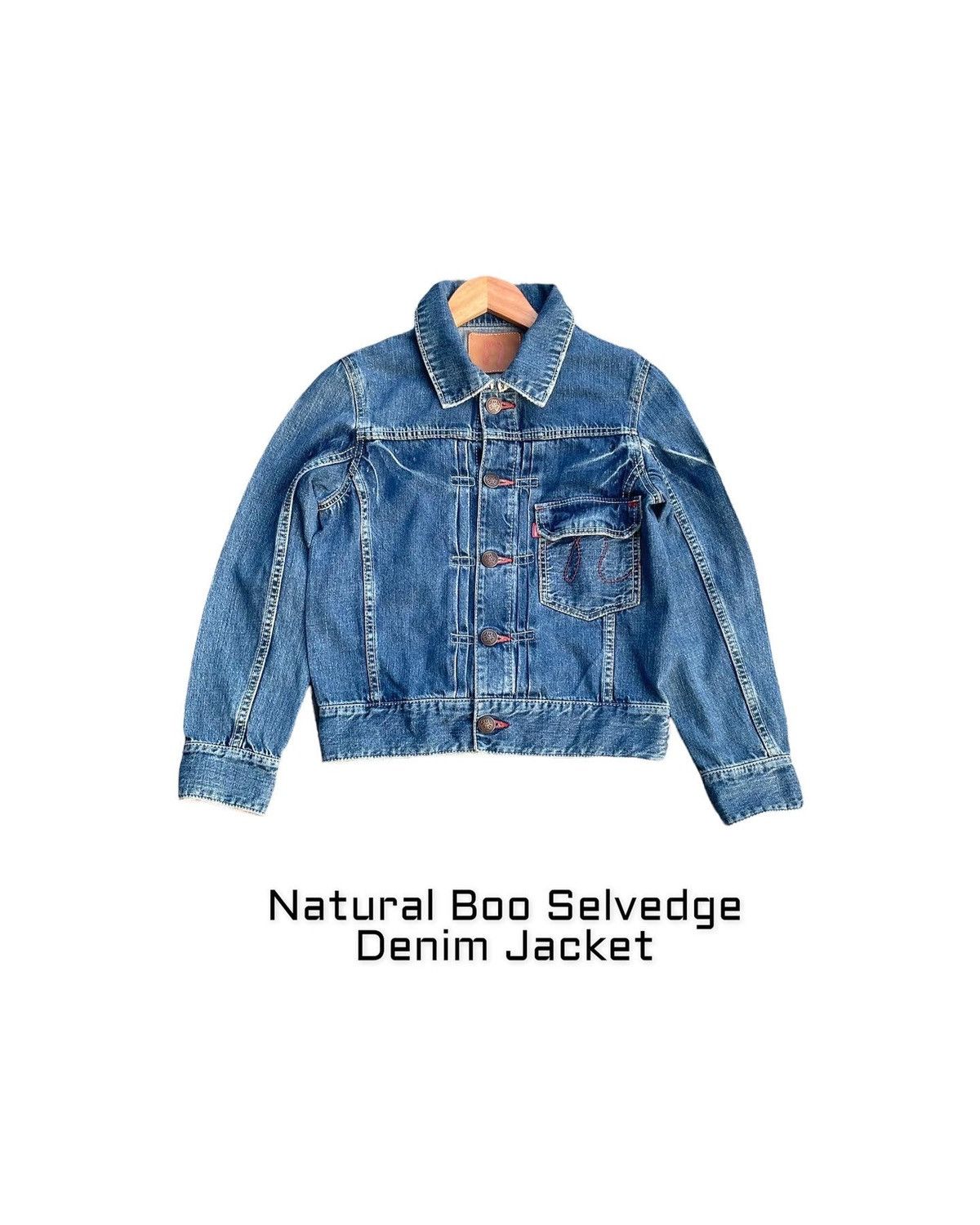 Japanese Brand Natural Boo Selvedge Denim Jacket Size US S / EU 44-46 / 1 - 1 Thumbnail