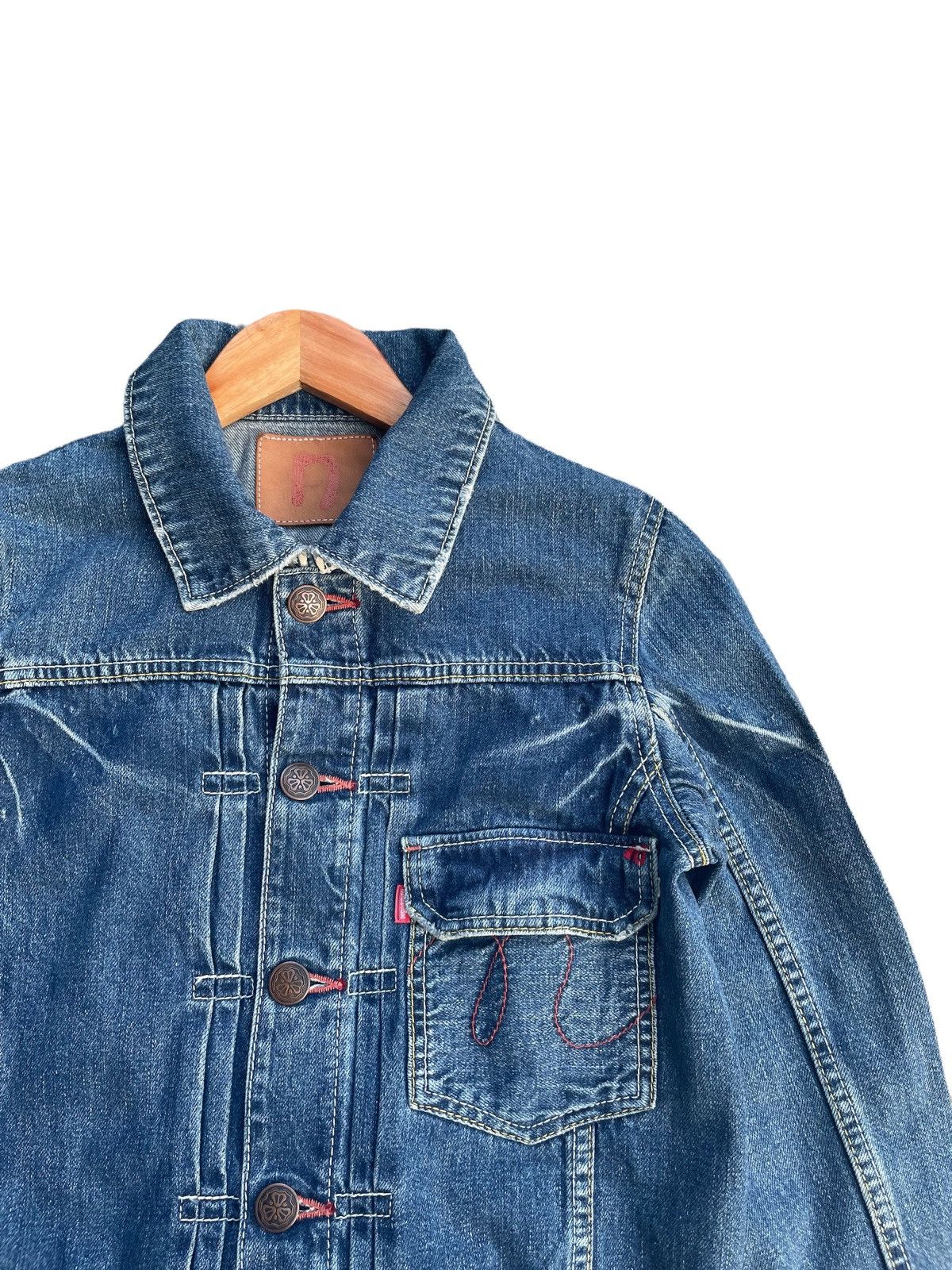 Japanese Brand Natural Boo Selvedge Denim Jacket Size US S / EU 44-46 / 1 - 6 Thumbnail