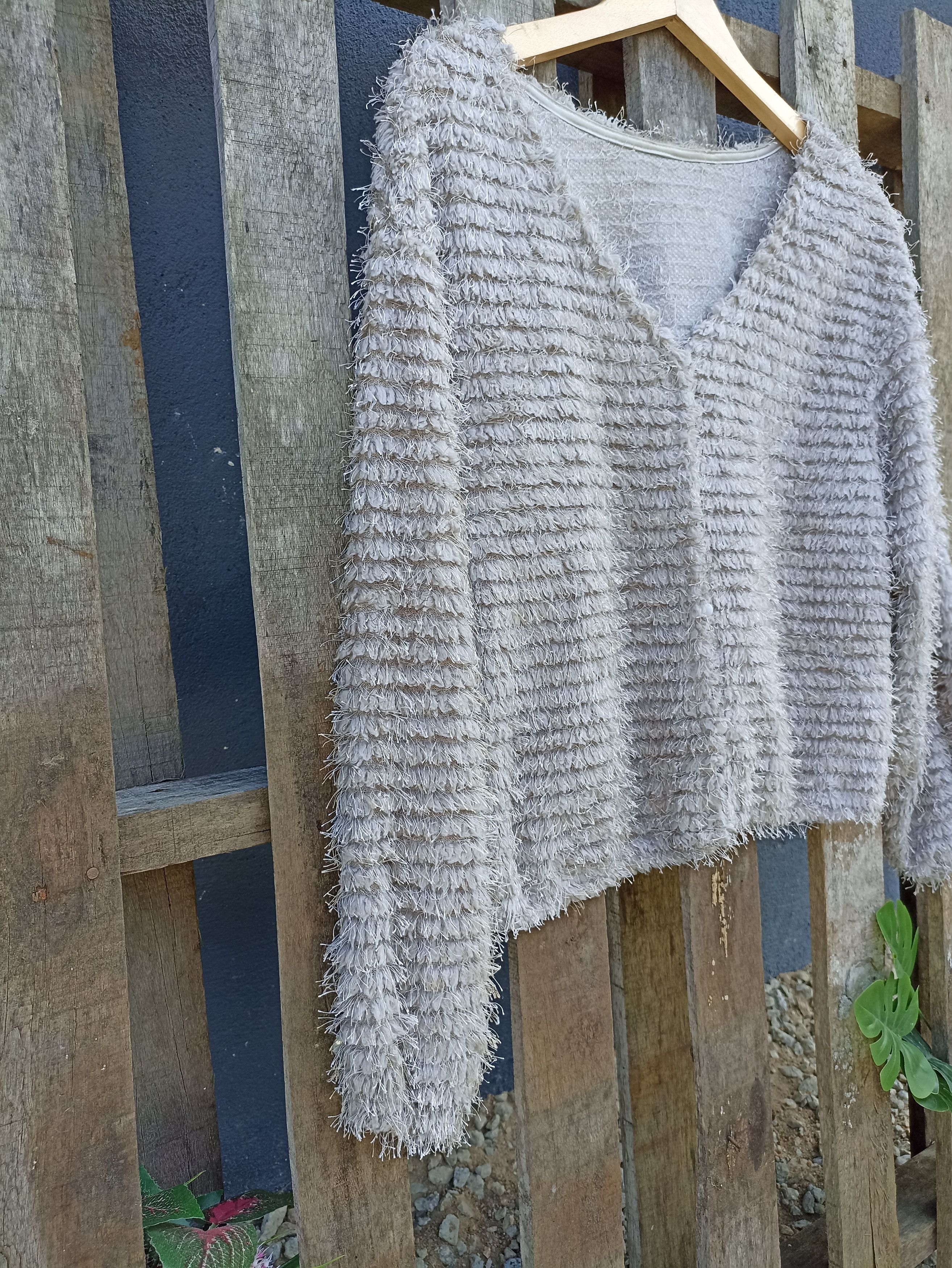 Designer × Japanese Brand Japanesebrand Cropped Cardigan Pile Fleece Size US S / EU 44-46 / 1 - 5 Thumbnail