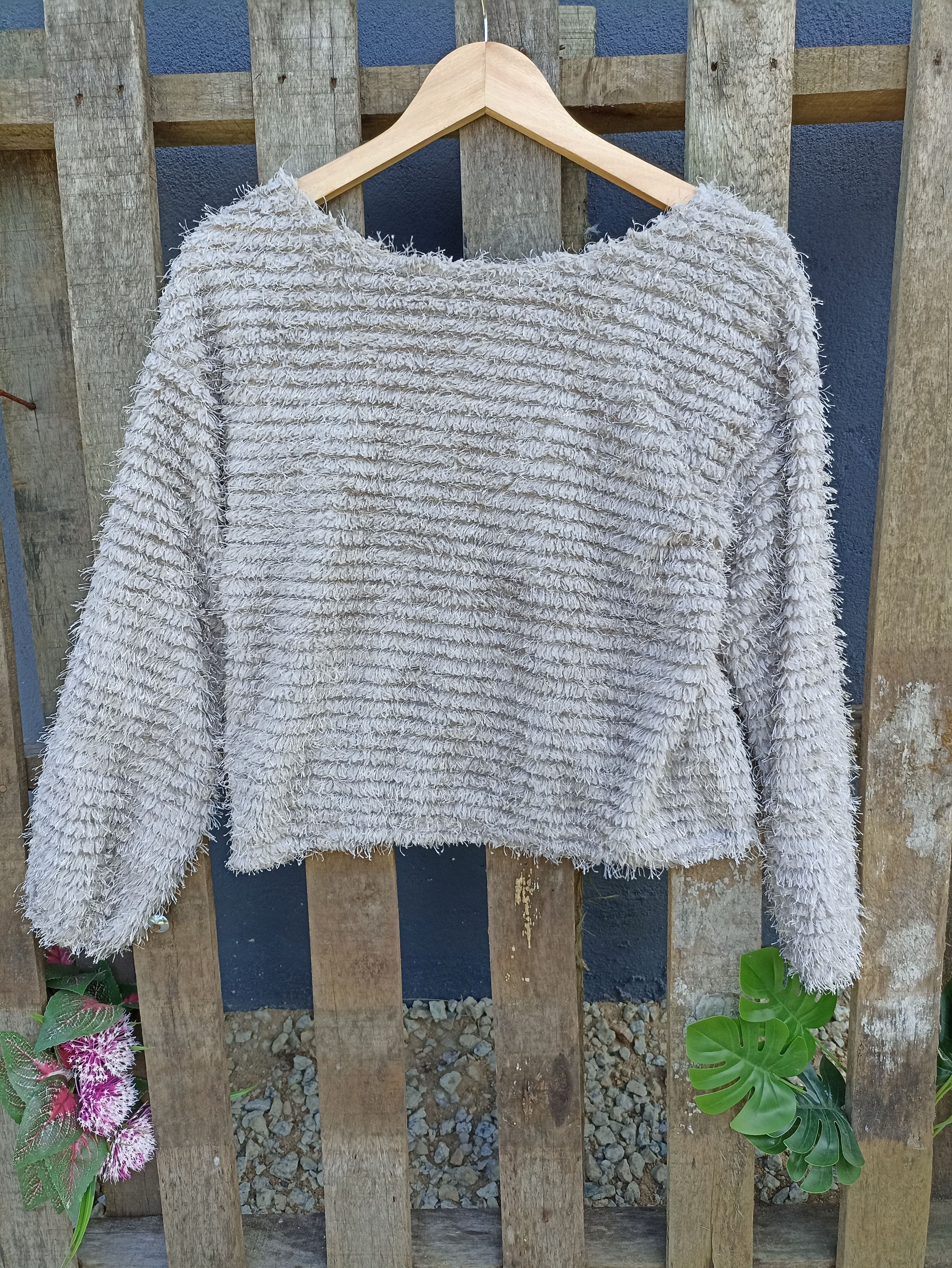 Designer × Japanese Brand Japanesebrand Cropped Cardigan Pile Fleece Size US S / EU 44-46 / 1 - 2 Thumbnail