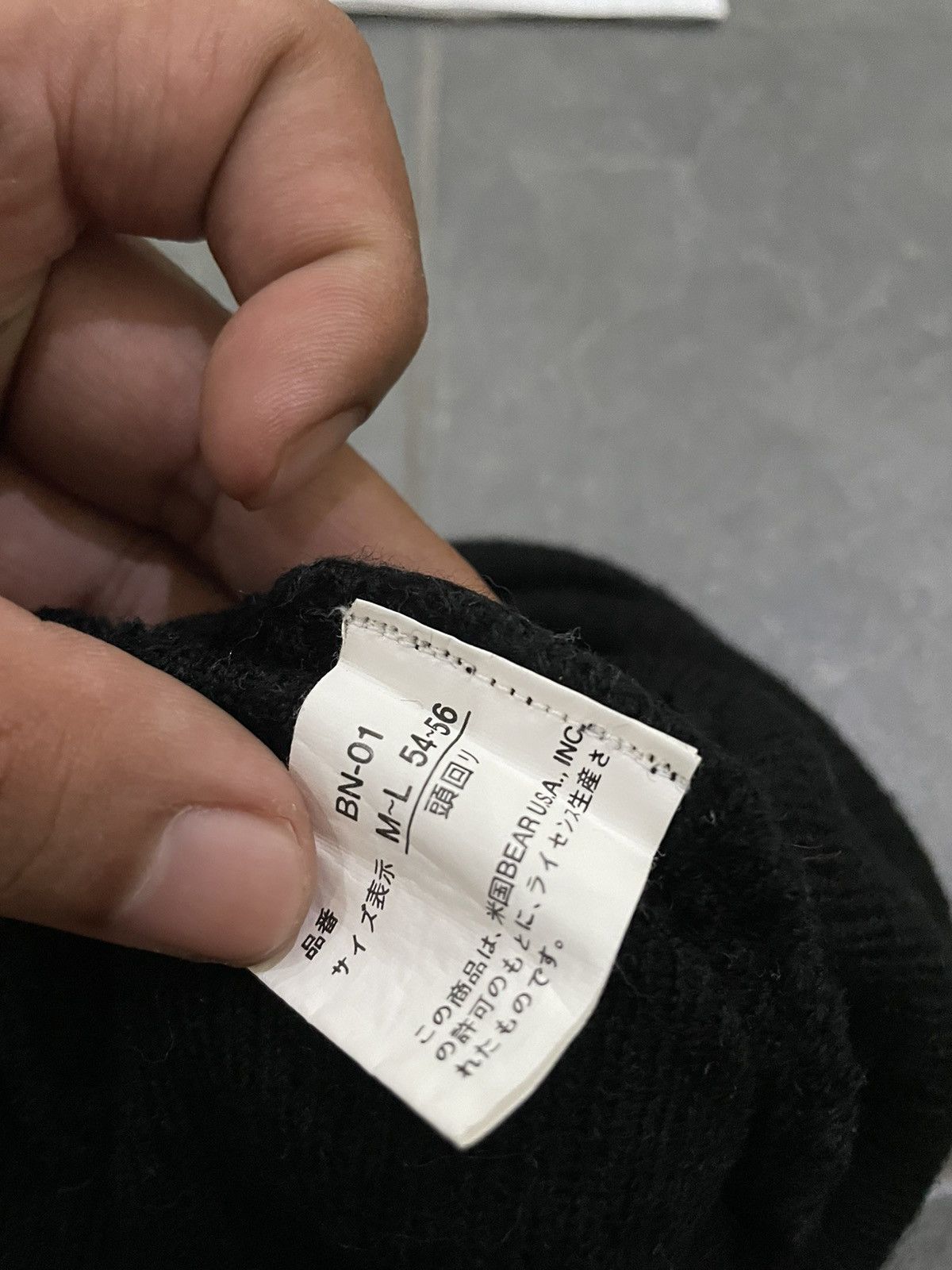 Vintage VINTAGE BEAR USA BLACK BEANIE Size ONE SIZE - 4 Thumbnail