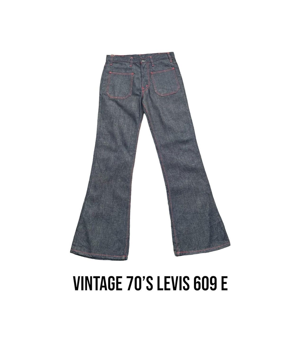 image of 70’S Levis 609 E White Tag in Blue, Women's (Size 30)