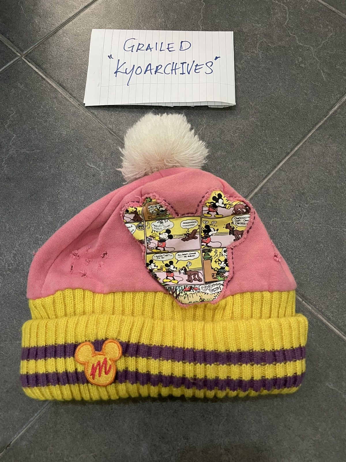 Mickey Mouse × Vintage VINTAGE MICKEY MOUSE BEANIE Size ONE SIZE - 1 Thumbnail