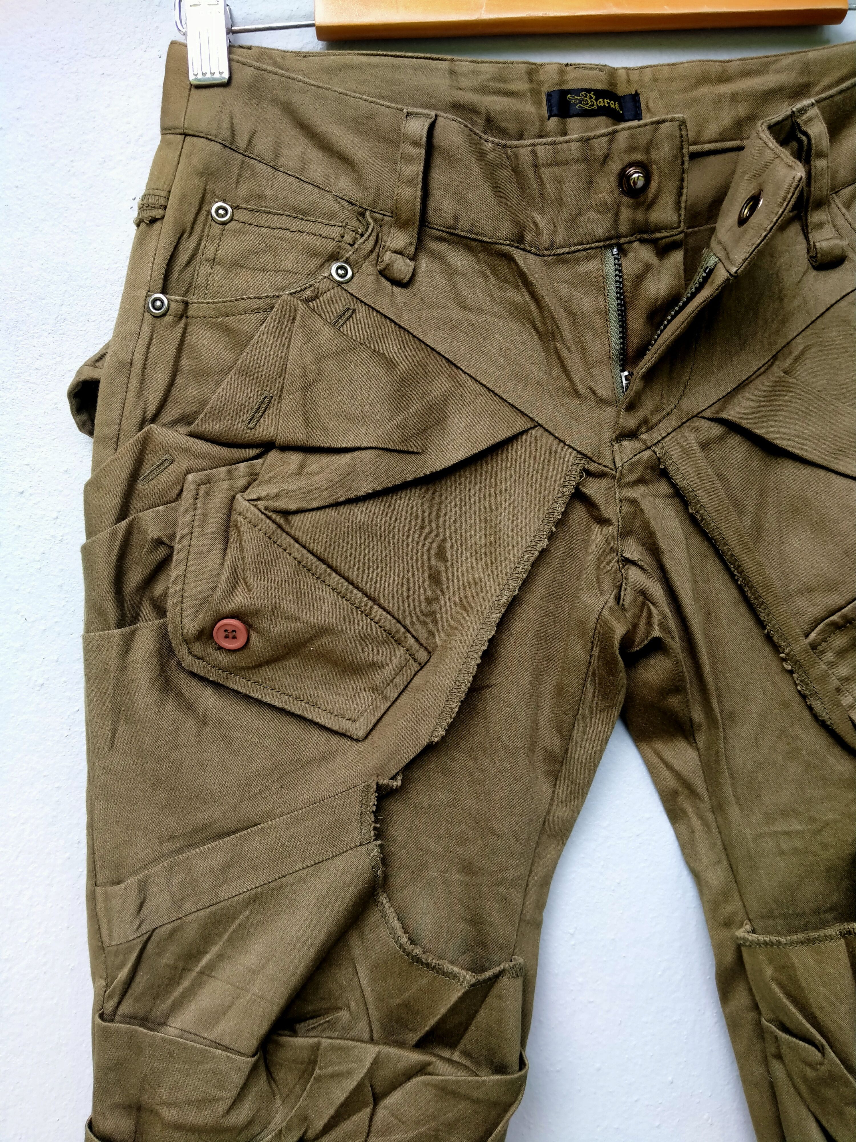 Le Grande Bleu (L.G.B.) Japanese Brand Barak Bondage Low Rise Parachute Trouser Pant Size US 29 - 6 Thumbnail