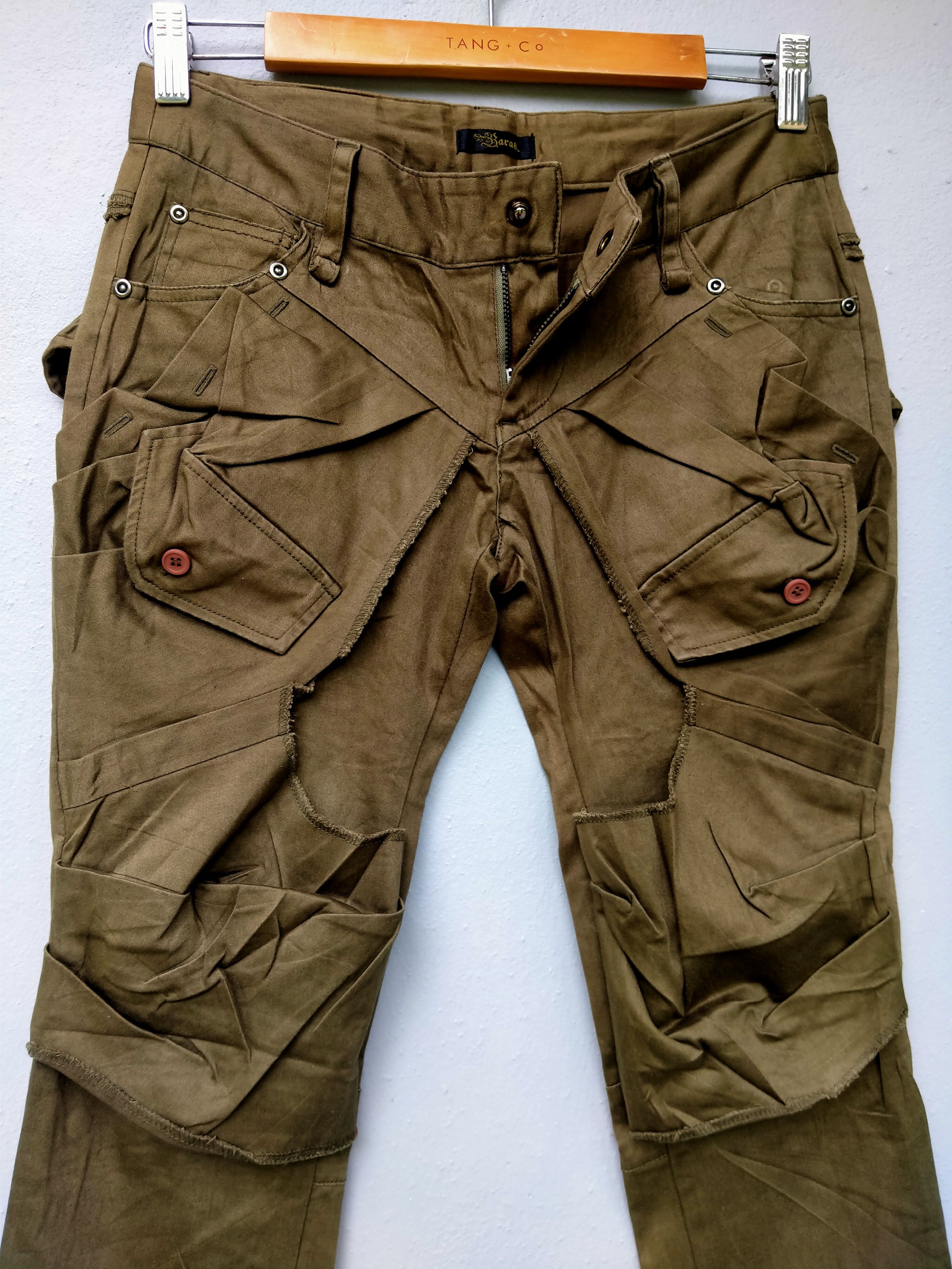 Le Grande Bleu (L.G.B.) Japanese Brand Barak Bondage Low Rise Parachute Trouser Pant Size US 29 - 4 Thumbnail