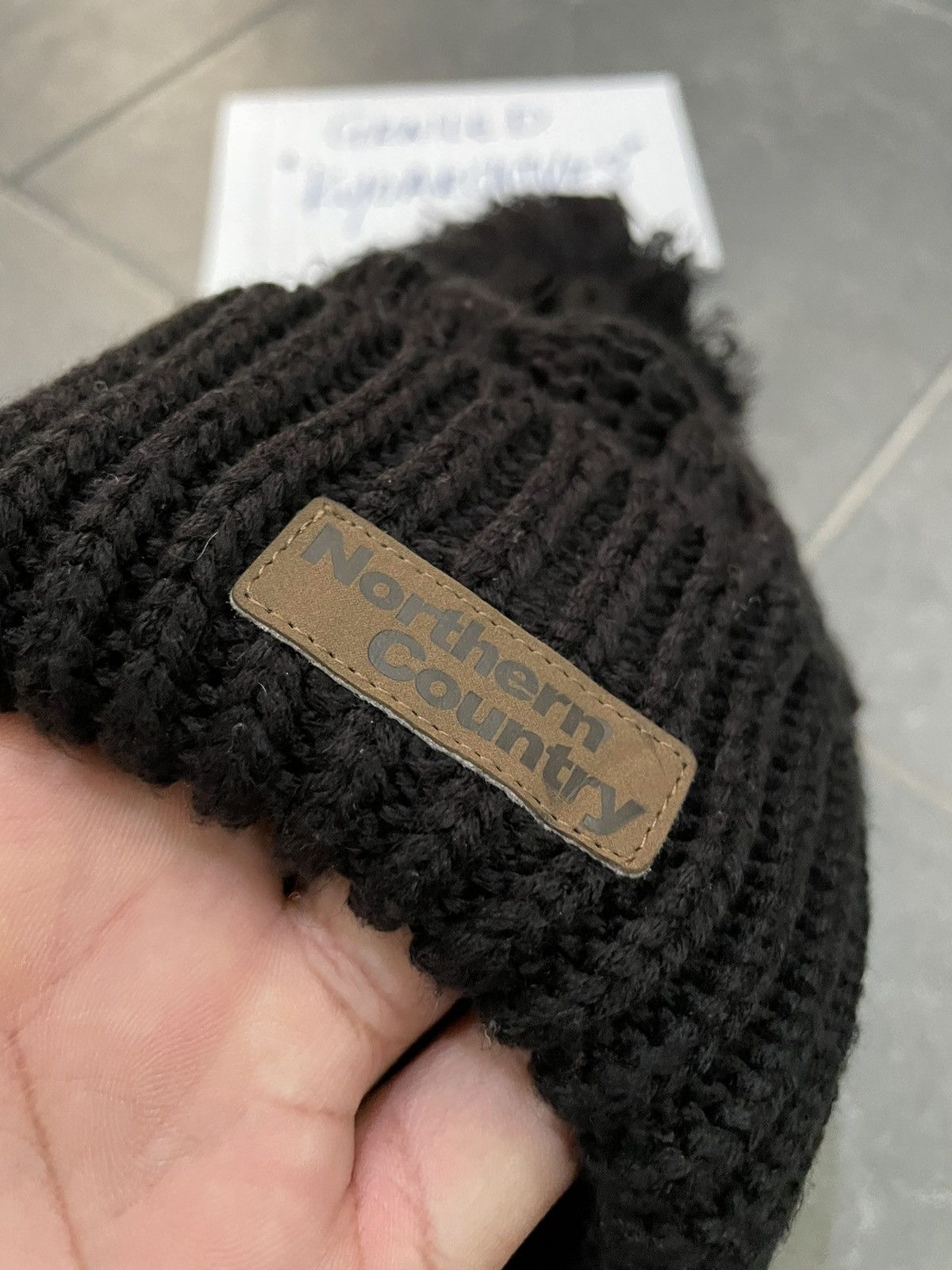 Japanese Brand NORTHERN COUNTRY BLACK BEANIE Size ONE SIZE - 3 Thumbnail